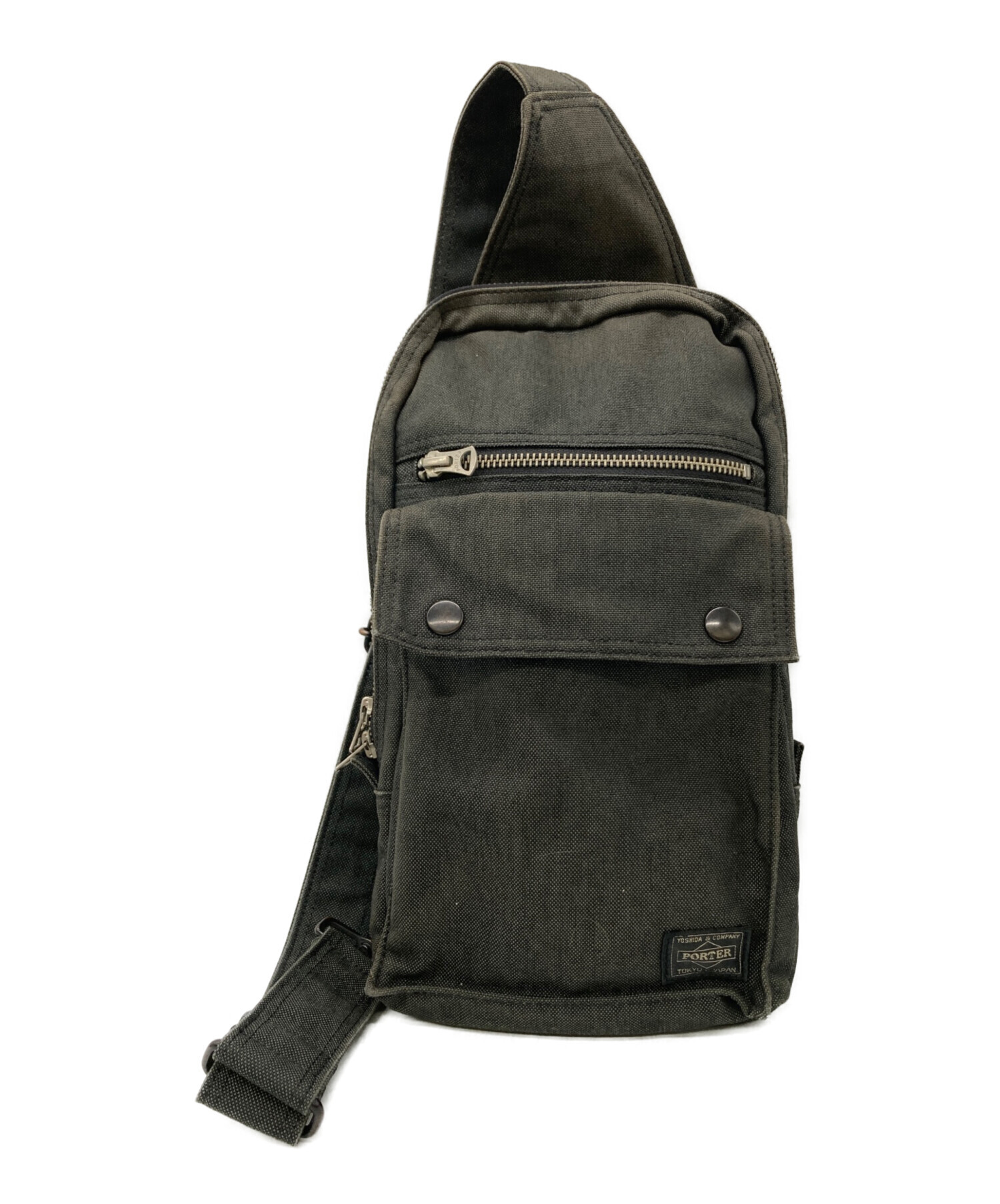 中古・古着通販】PORTER (ポーター) SLING SHOULDER BAG グレー 