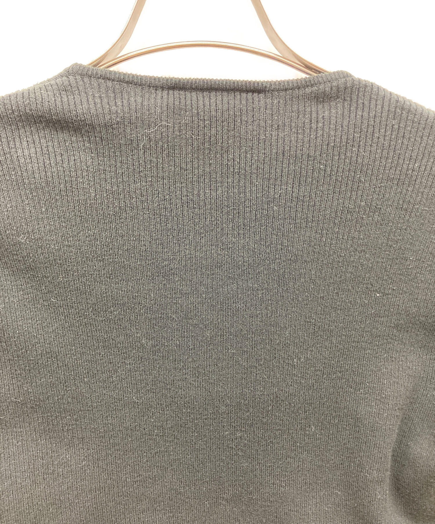 中古・古着通販】CELINE (セリーヌ) 半袖ニット ブラック サイズ:M