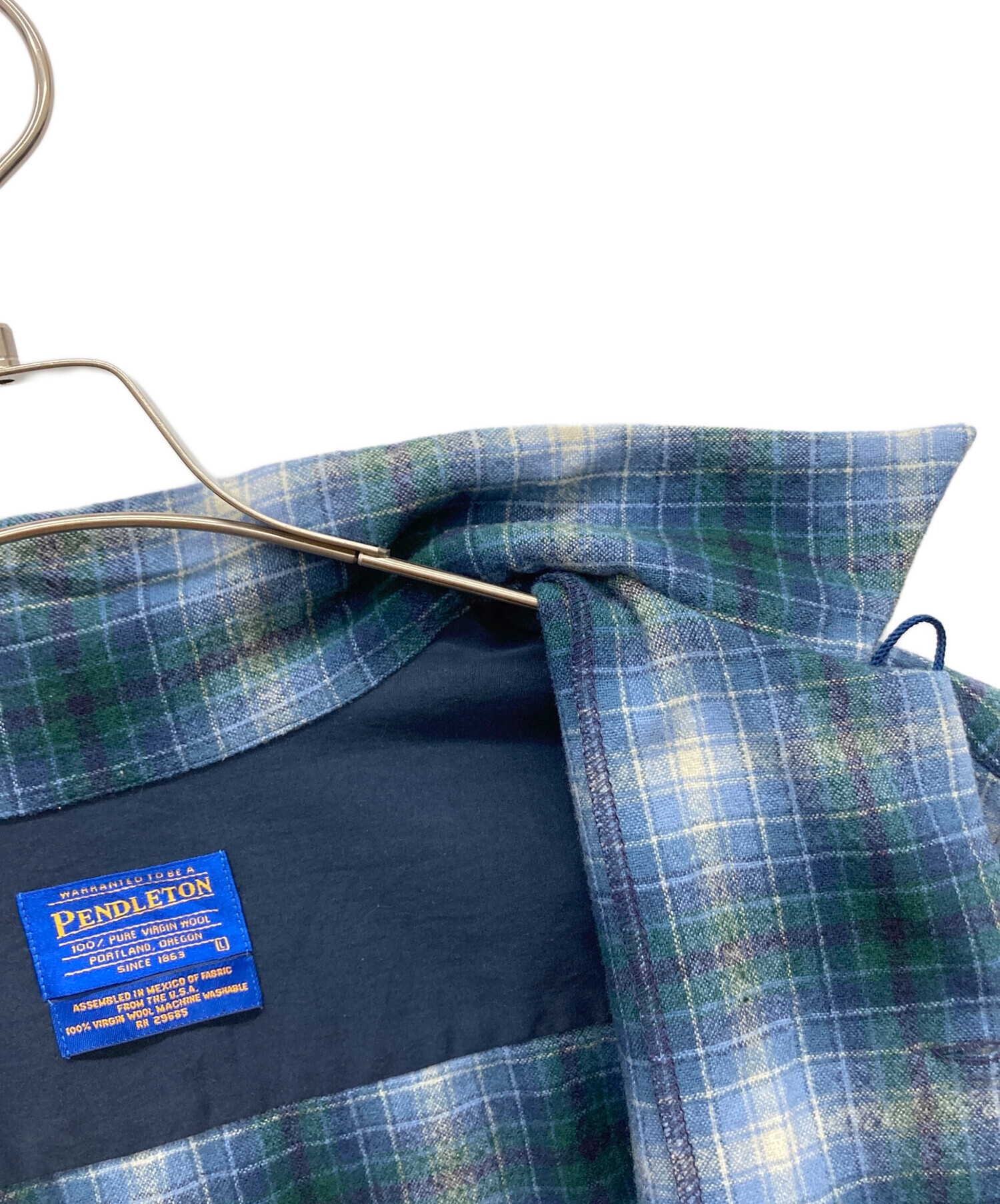 ペンドルトン　シャツ　Lサイズ 中古・古着通販】PENDLETON (ペンドルトン) ボードシャツ ネイビー