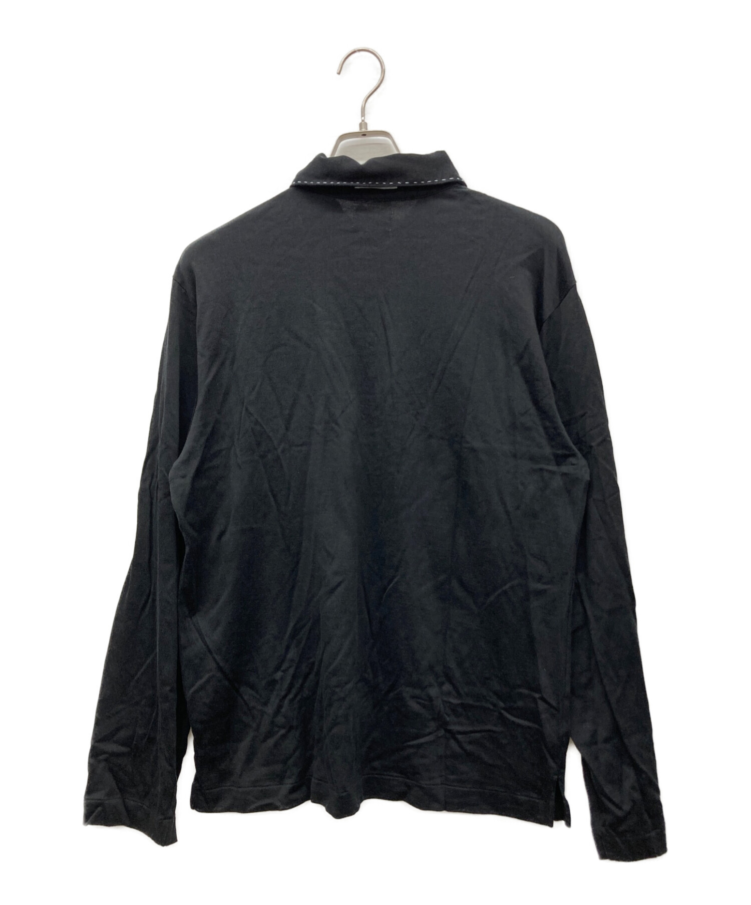 中古・古着通販】gourmet jeans (グルメジーンズ) ポロシャツ ブラック 