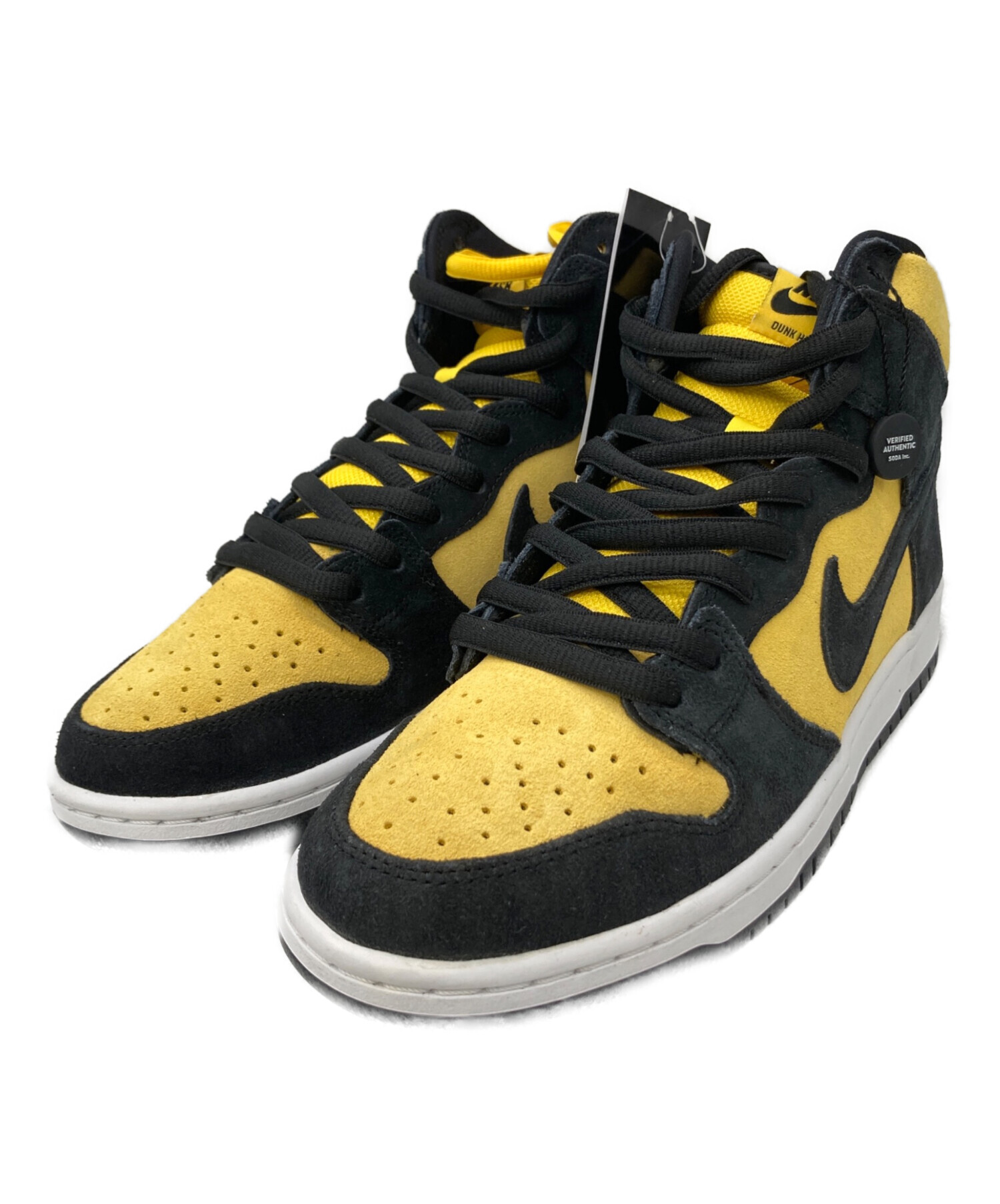 中古・古着通販】NIKE (ナイキ) DUNK HIGH ブラック×イエロー サイズ 