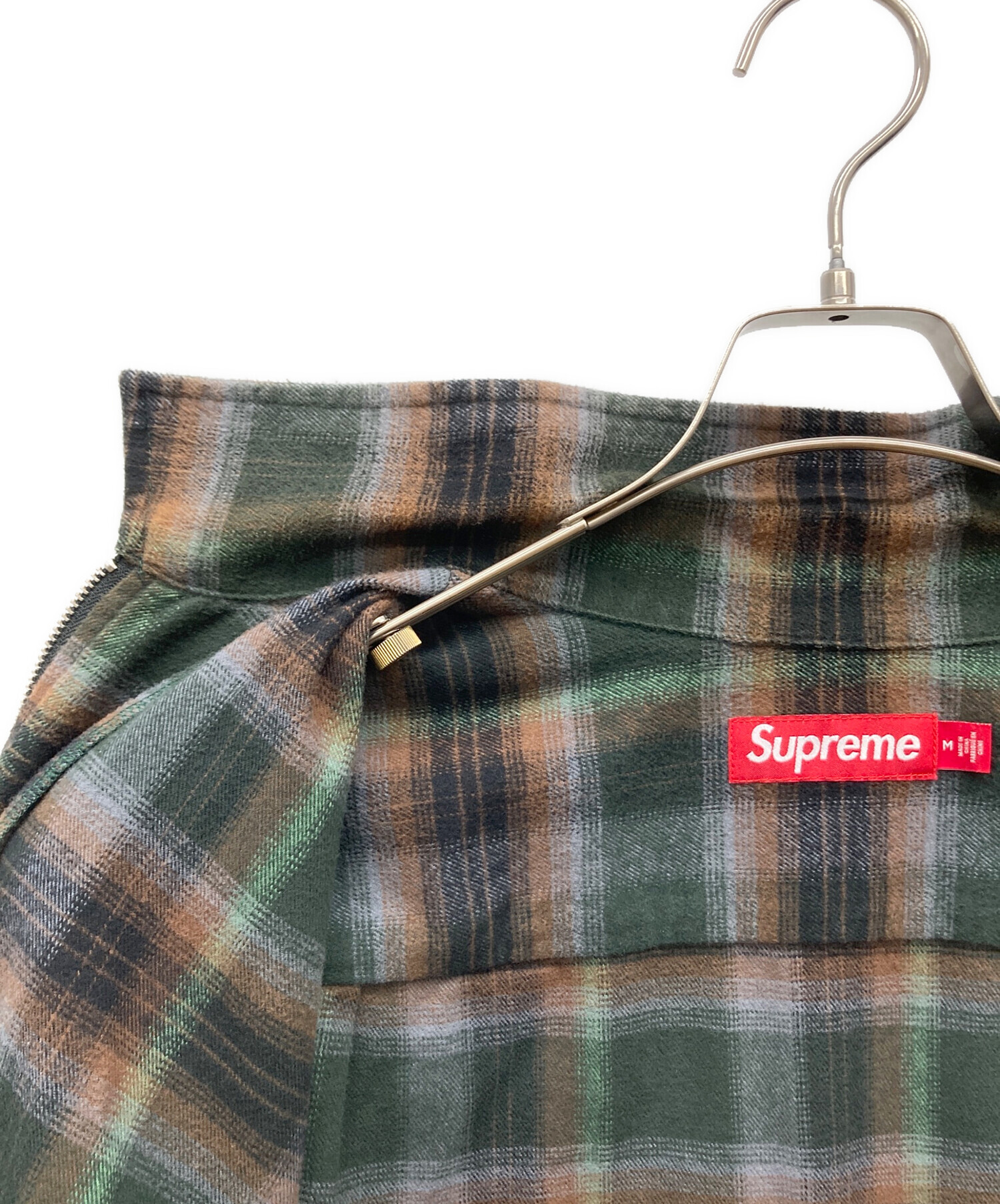 US古着 Supreme Shadow Flannel Zip Up Shirt 【公式通販】