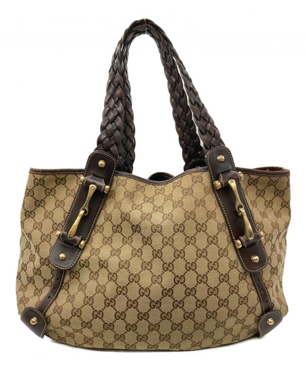 中古・古着通販】GUCCI (グッチ) ホースビットGGキャンバスバッグ