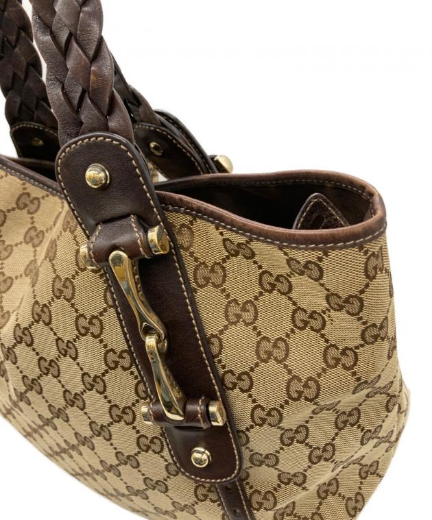 中古・古着通販】GUCCI (グッチ) ホースビットGGキャンバスバッグ
