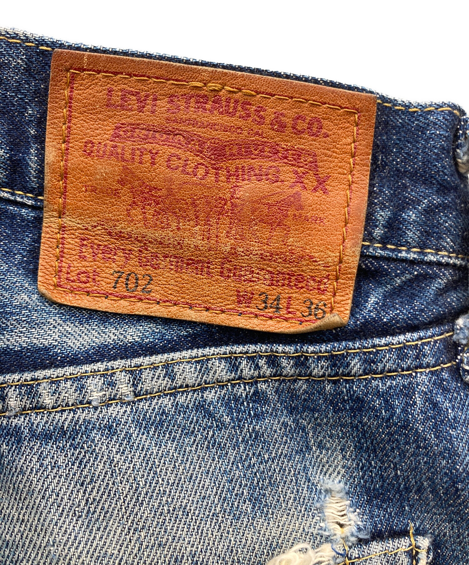 中古・古着通販】LEVI'S (リーバイス) 702XXデニムパンツ インディゴ