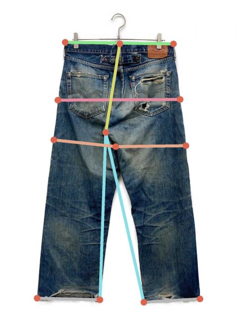 中古・古着通販】LEVI'S (リーバイス) 702XXデニムパンツ インディゴ