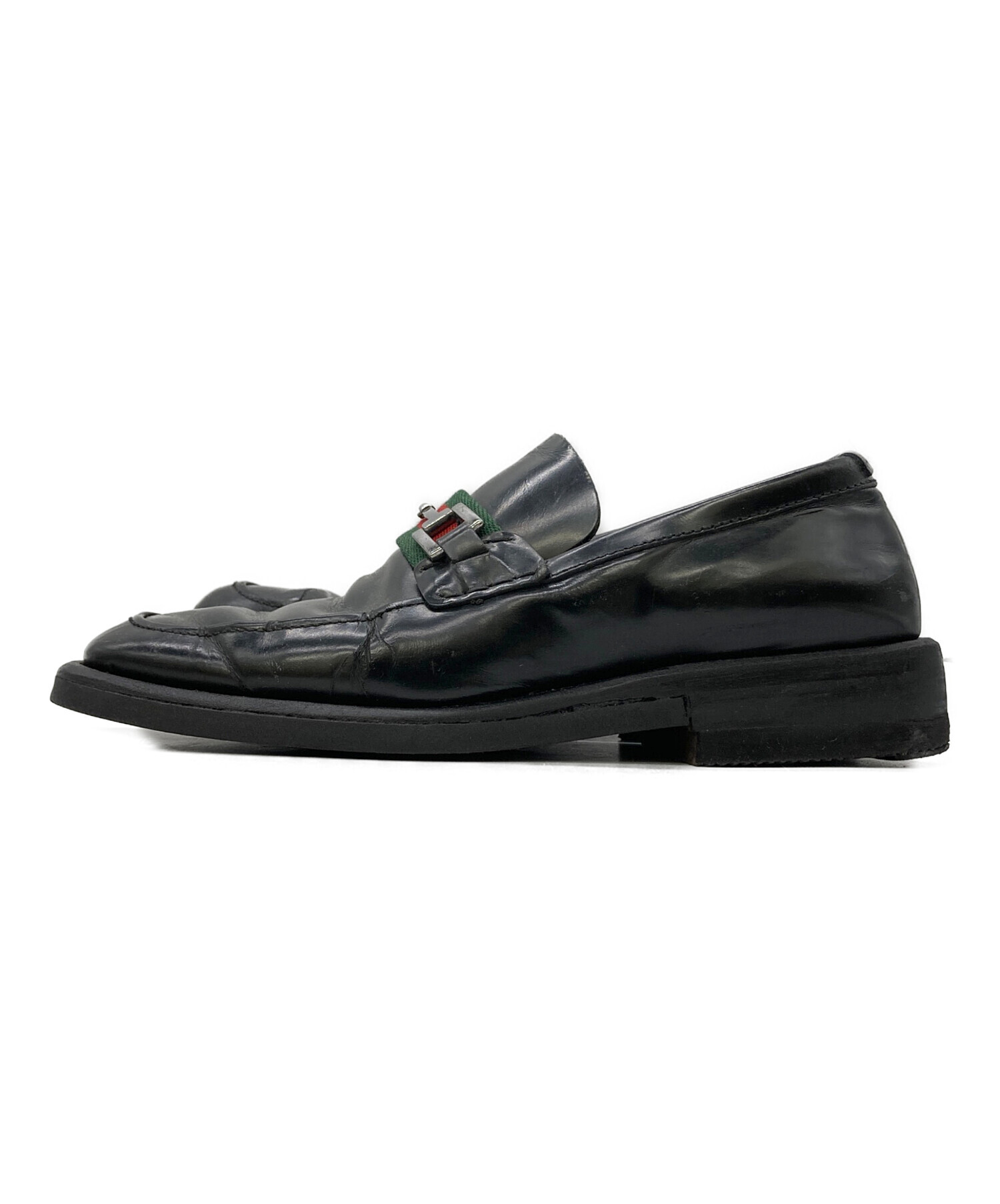 中古・古着通販】GUCCI (グッチ) シェリーラインビットローファー