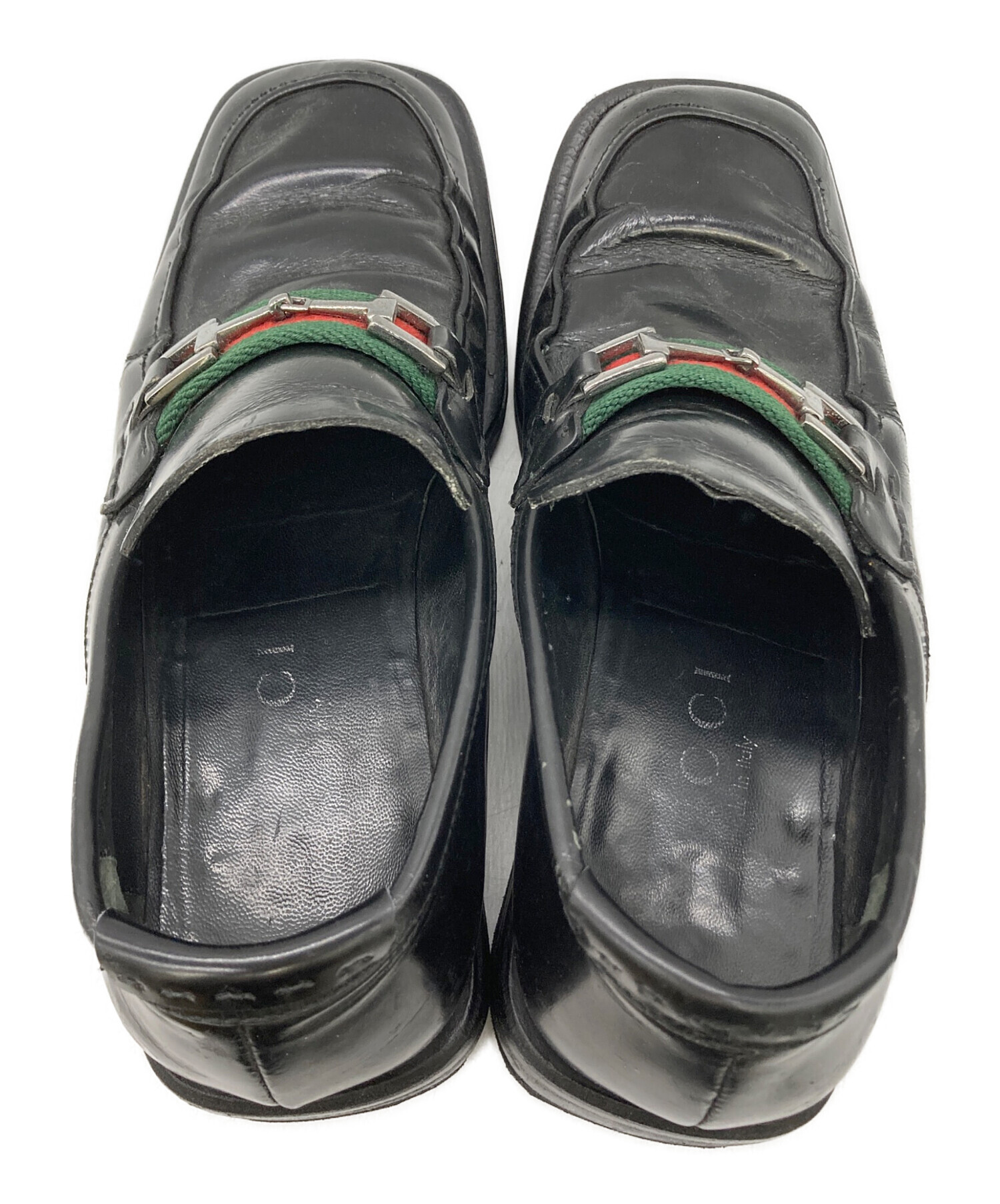中古・古着通販】GUCCI (グッチ) シェリーラインビットローファー