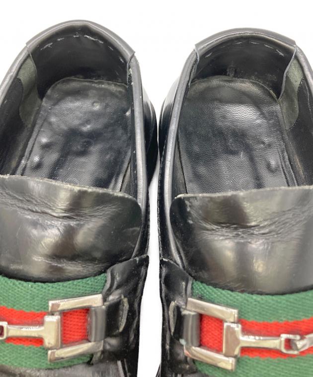 Le filページ 中古・古着通販】GUCCI (グッチ) シェリーラインビットローファー