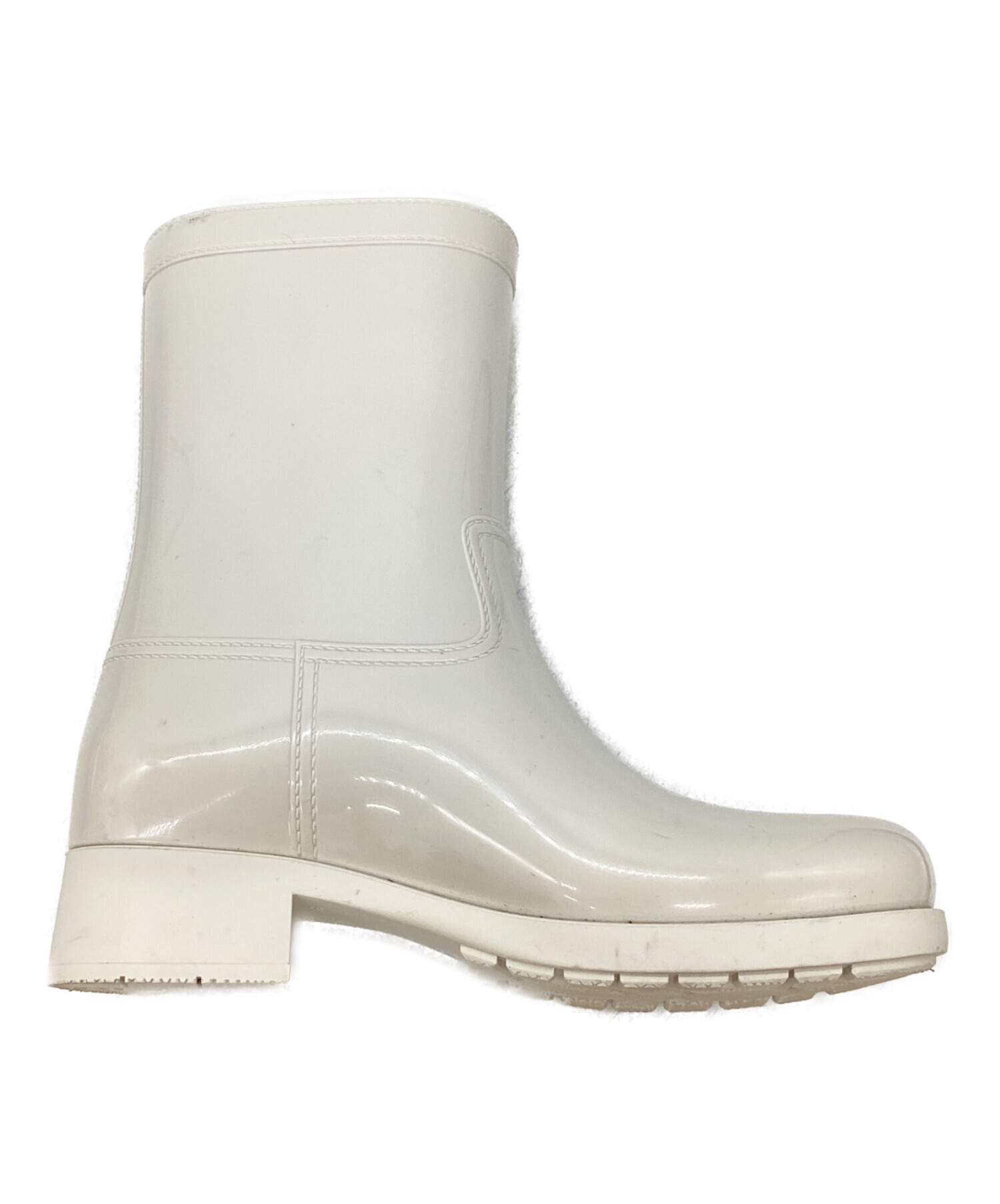 中古・古着通販】PRADA (プラダ) レインブーツ グレー サイズ:38