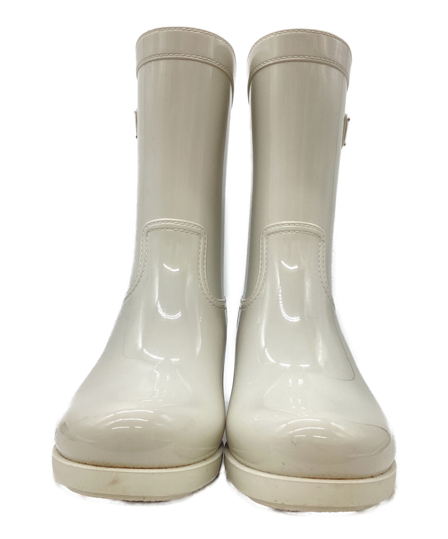 美品　PRADA プラダ レインシューズ　ブーツ　38 中古・古着通販】PRADA (プラダ) レインブーツ グレー サイズ:38