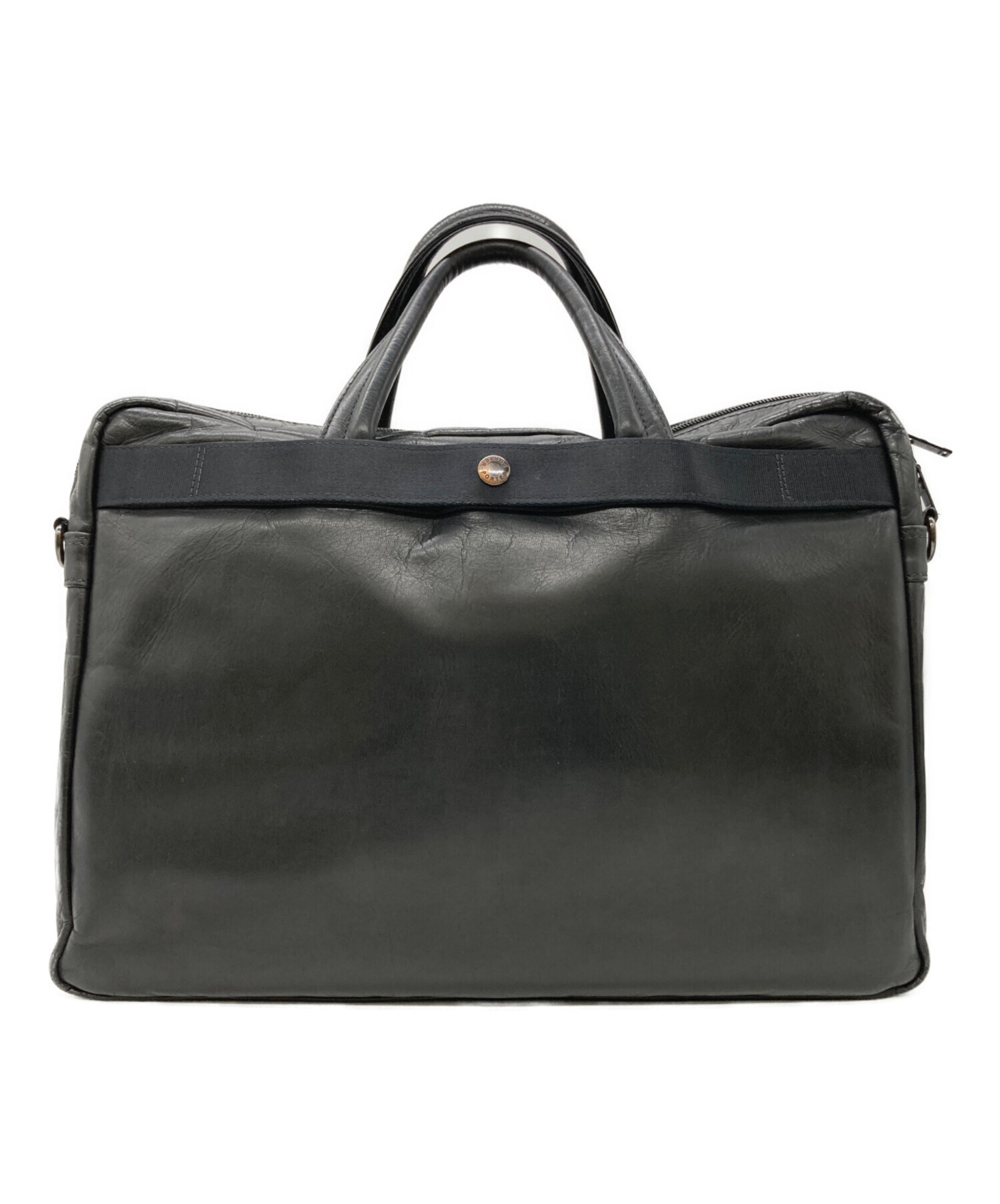 中古・古着通販】PORTER (ポーター) オールレザービジネスバッグ