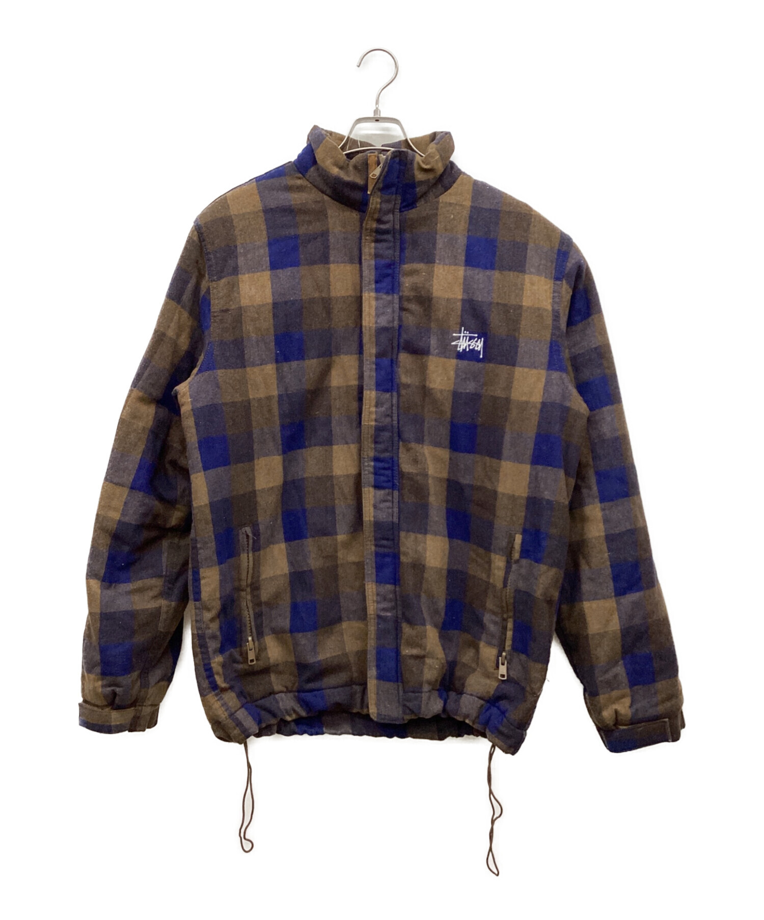 中古・古着通販】stussy (ステューシー) 中綿チェックジャケット