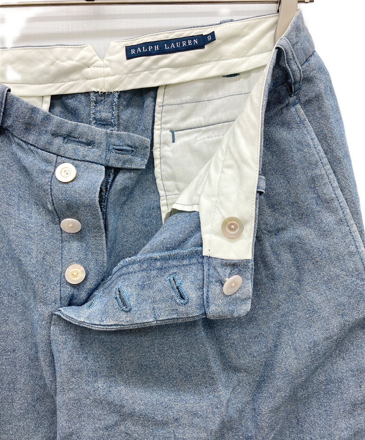 中古・古着通販】RALPH LAUREN (ラルフローレン) リネンワイドパンツ