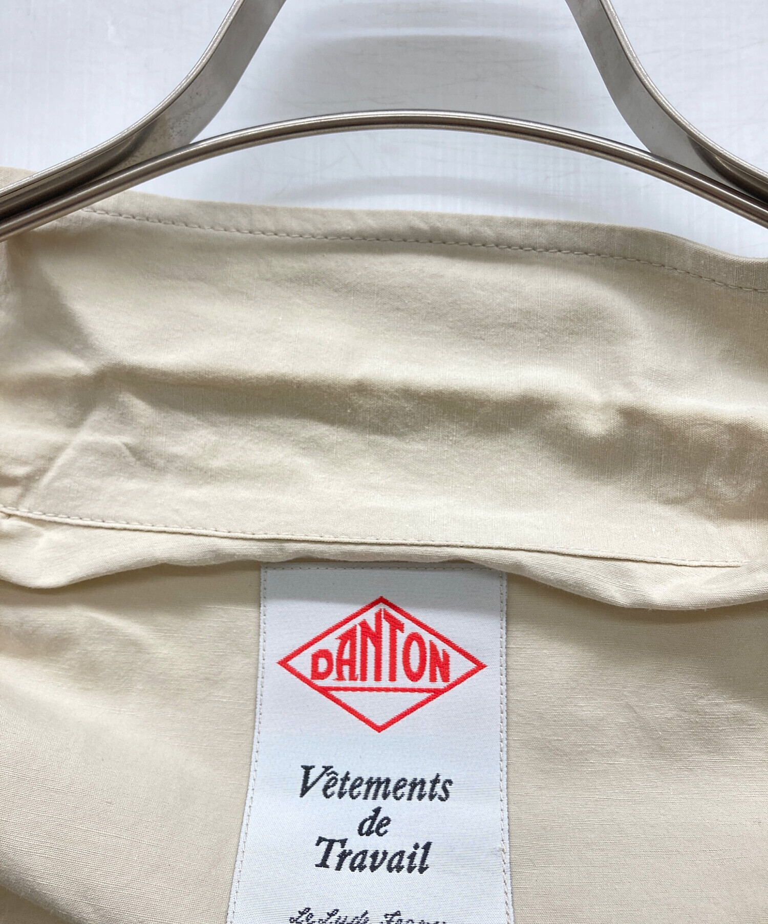 DANTON リネン カバーオール サイズ38 オフホワイト 中古・古着通販】DANTON (ダントン) リネン混カバーオール アイボリー