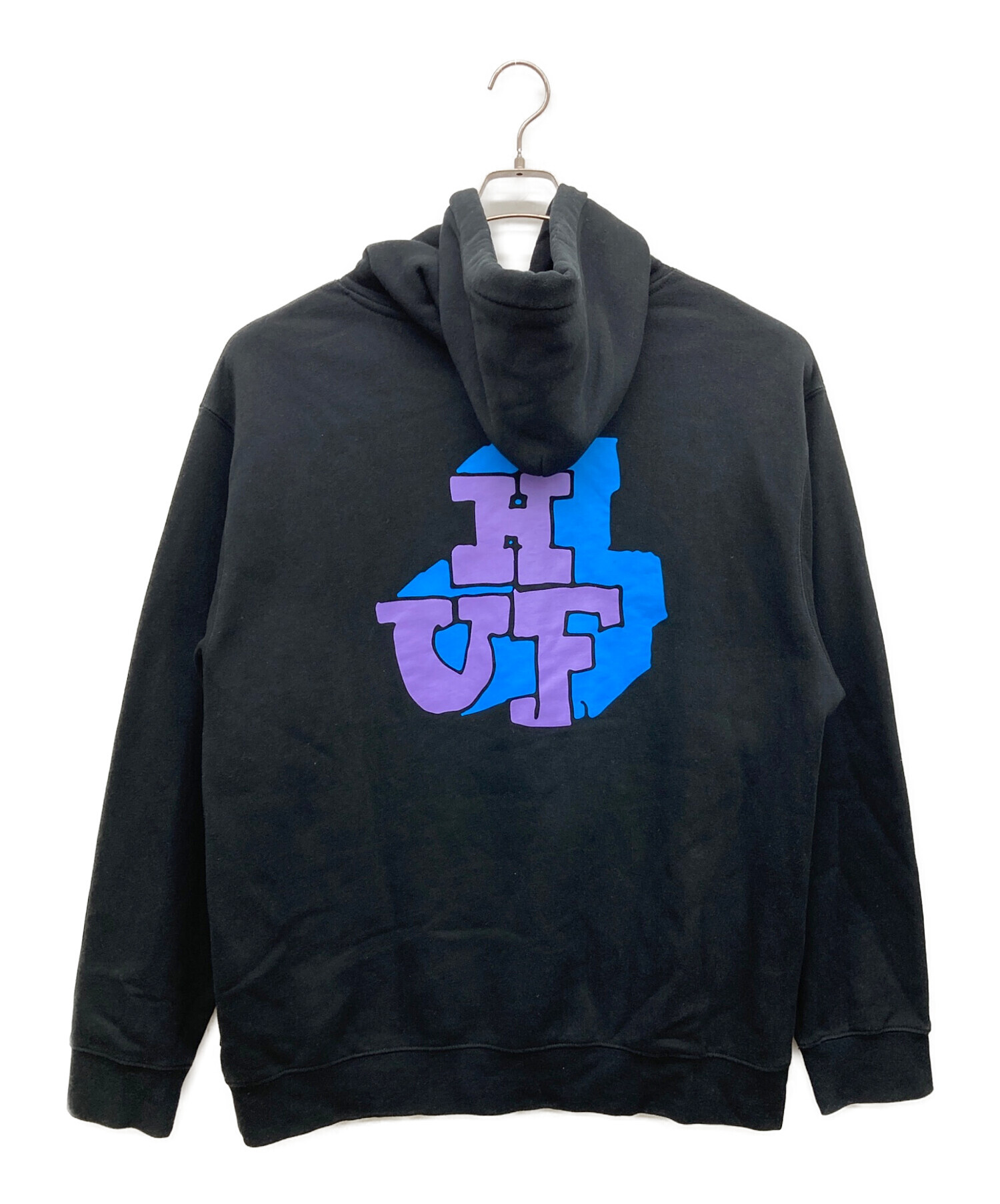 中古・古着通販】HUF (ハフ) MOREX P/O HOODIE ブラック サイズ:XL
