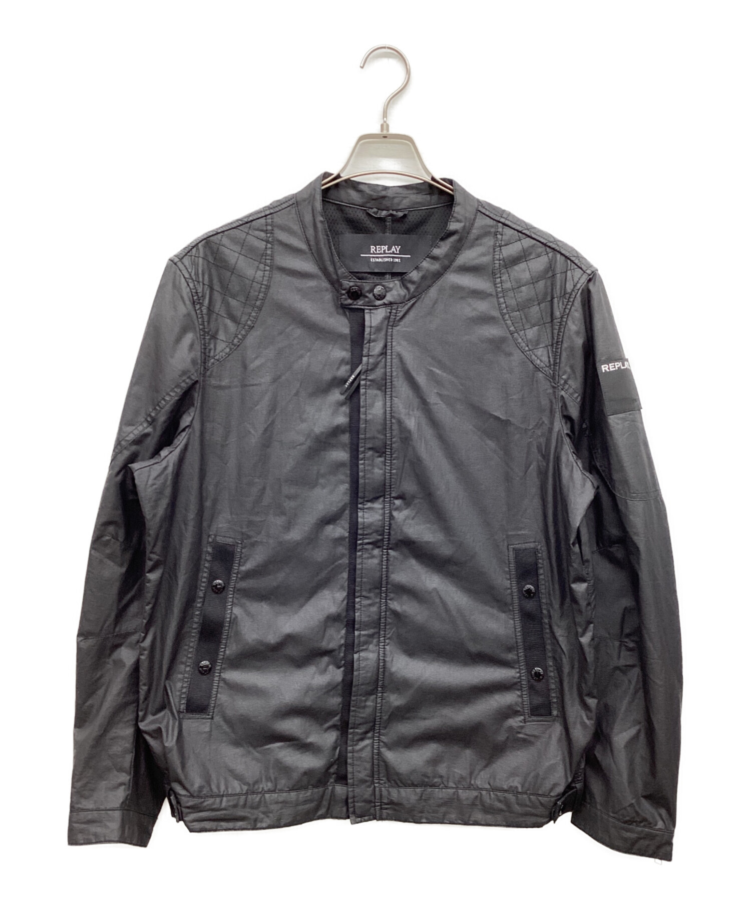 【新品未使用】REPLEY(リプレイ)ライダースジャケット XS 中古・古着通販】REPLAY (リプレイ) ライダースジャケット ブラック