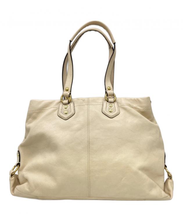 中古・古着通販】COACH (コーチ) ハンドバッグ ベージュ｜ブランド