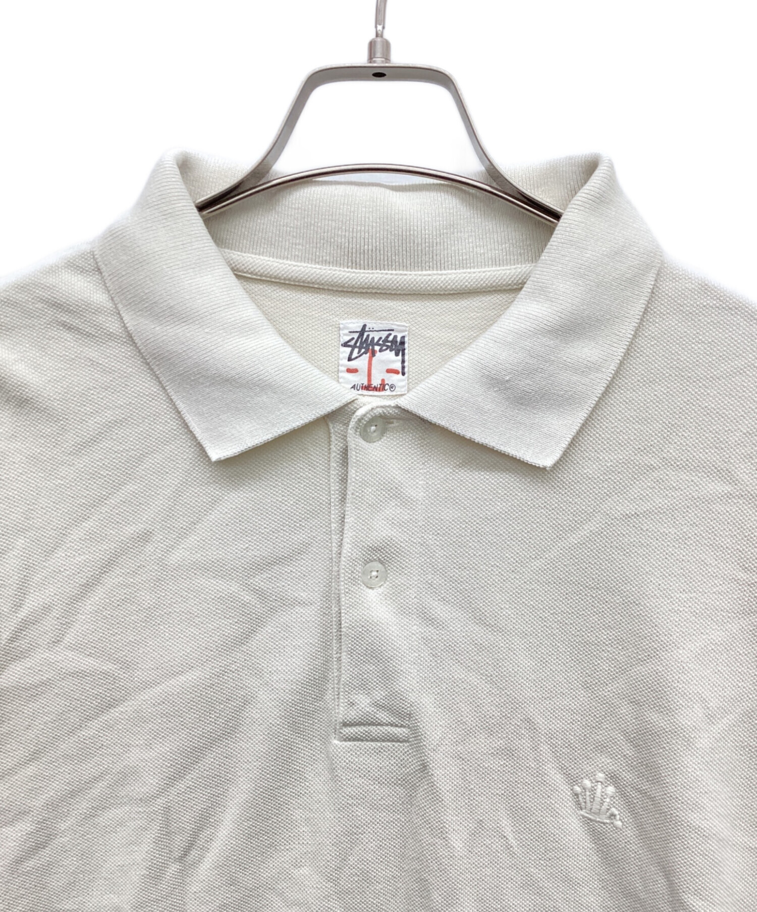 中古・古着通販】stussy (ステューシー) ワッペン刺繍ポロシャツ