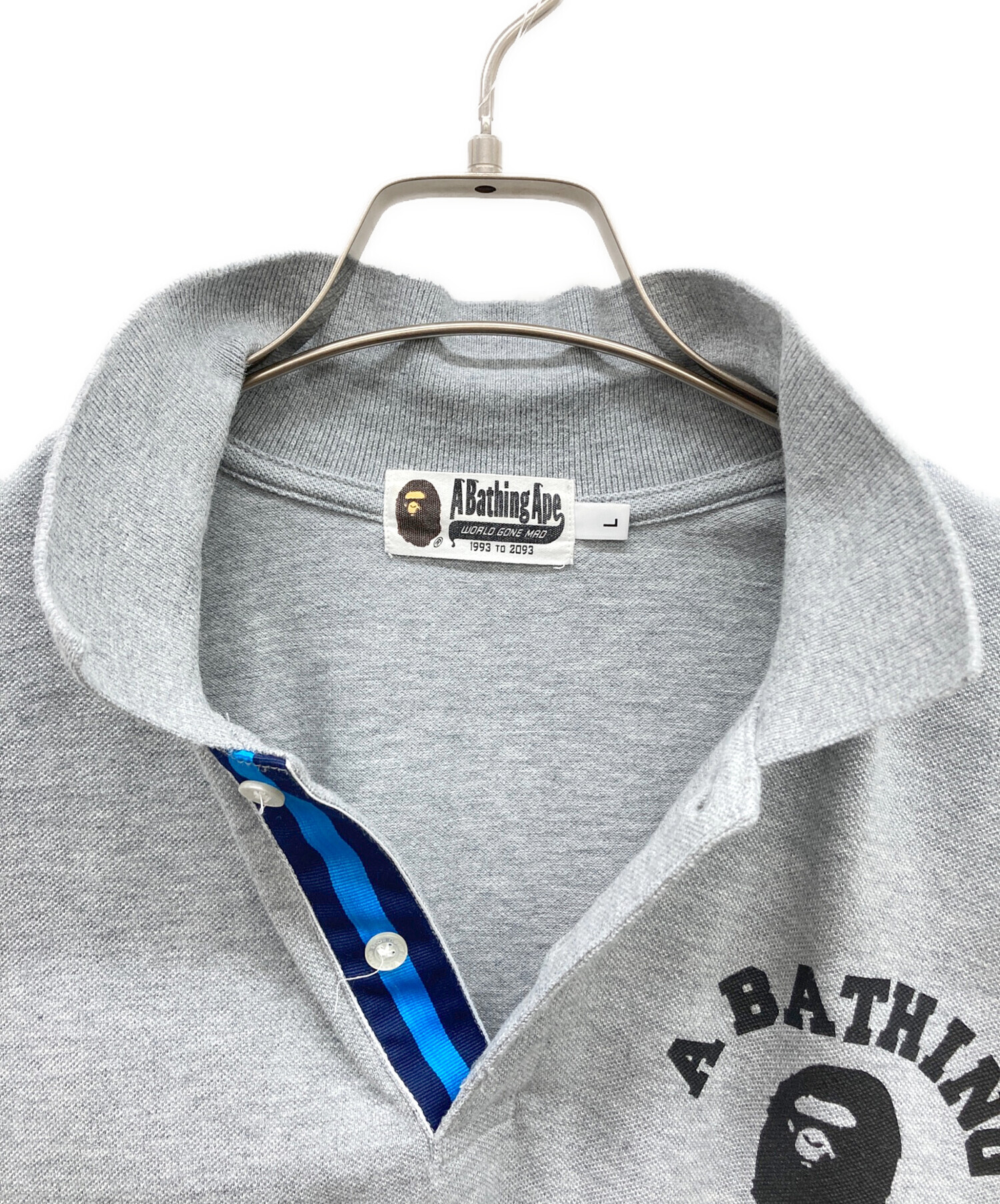 中古・古着通販】A BATHING APE (アベイシングエイプ) ロゴポロシャツ