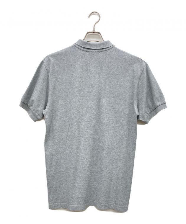 A BATHING APE ポロシャツ ビッグロゴ グレー 中古・古着通販】A BATHING APE (アベイシングエイプ) ロゴポロシャツ