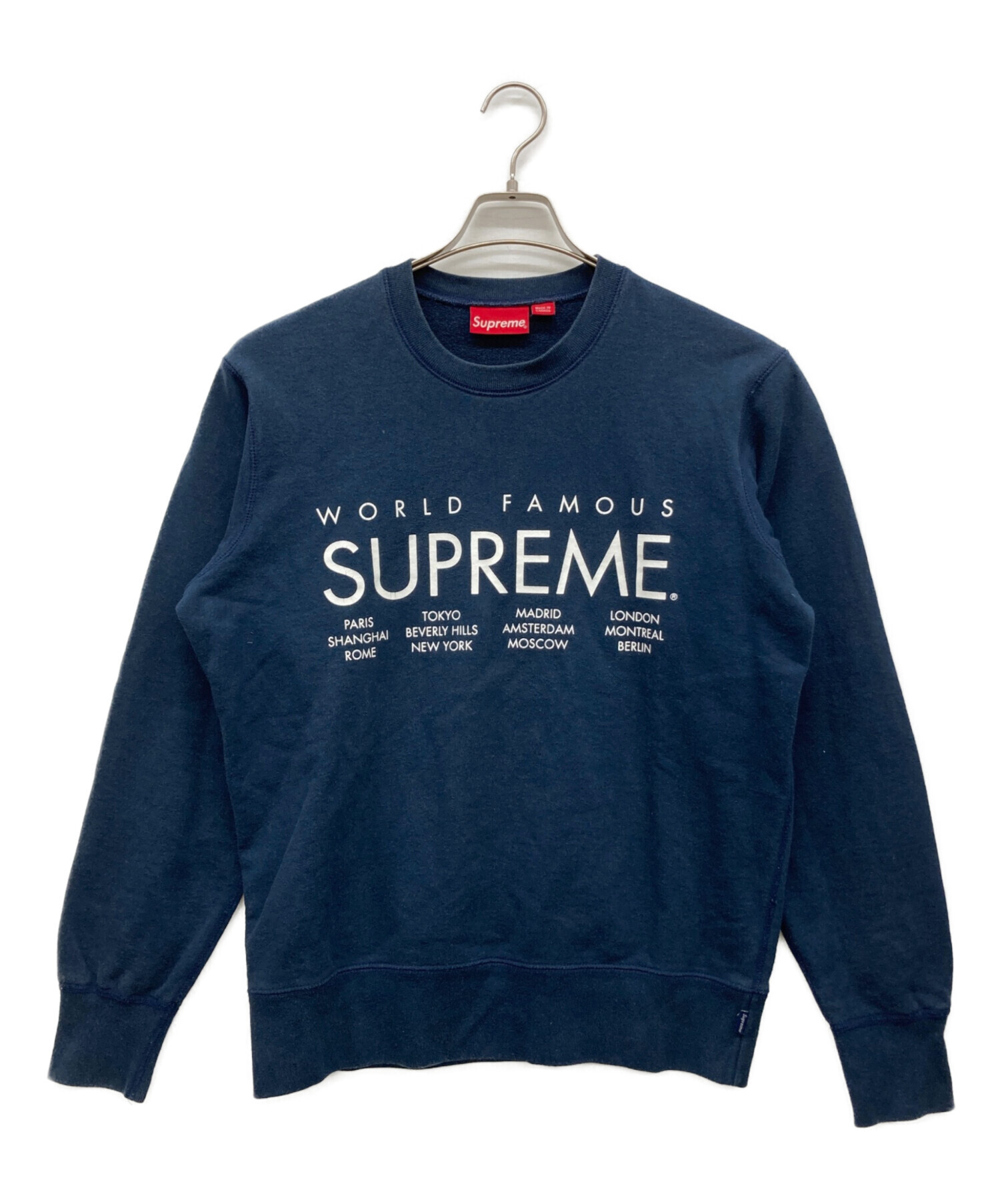Supreme ネイビー トレーナー Large 中古・古着通販】Supreme (シュプリーム) International Crewneck