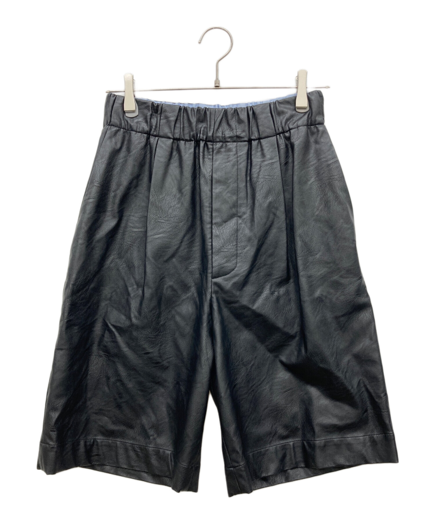 中古・古着通販】JEJIA (ジェジア) フェイクレザーハーフパンツ