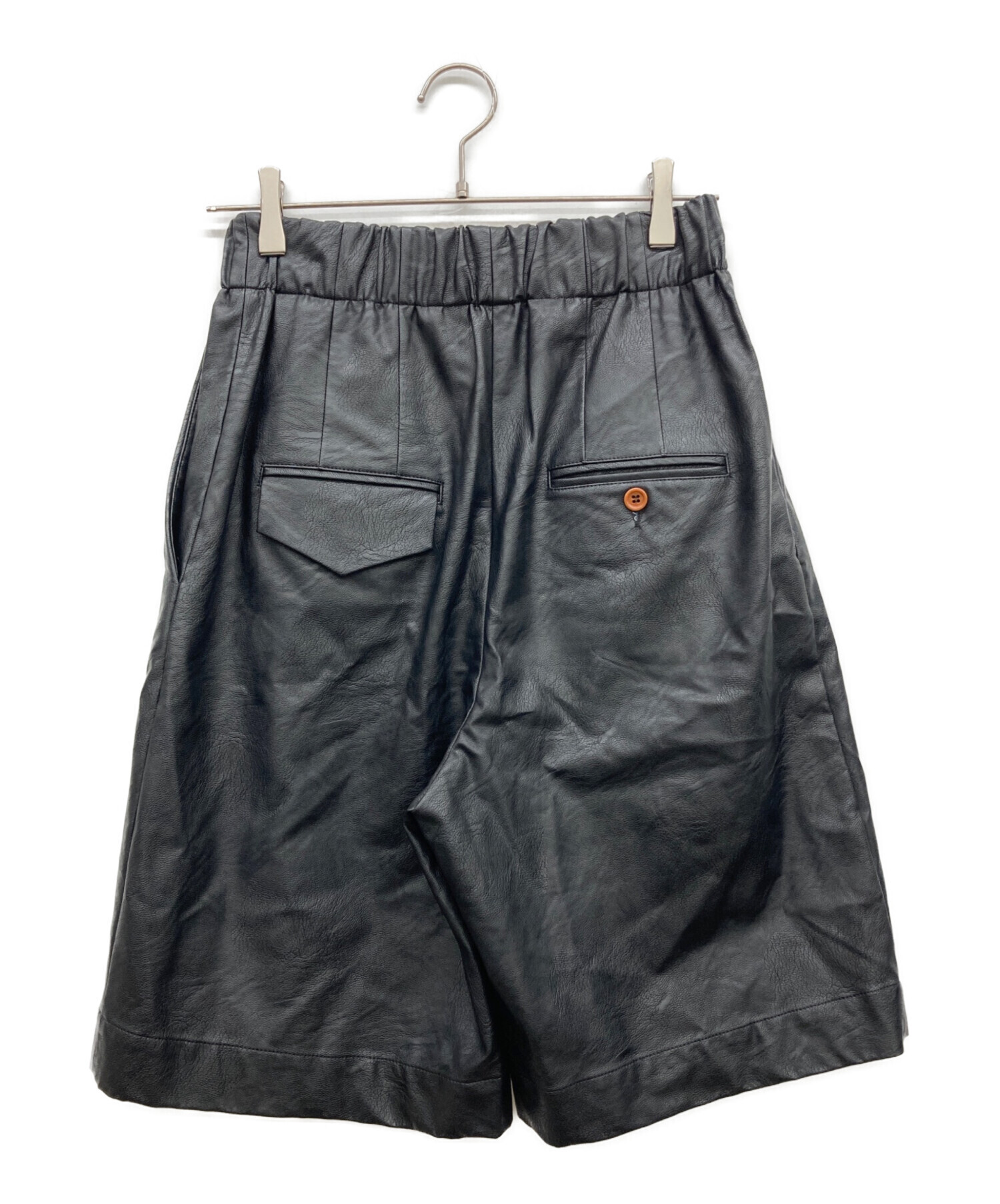 中古・古着通販】JEJIA (ジェジア) フェイクレザーハーフパンツ