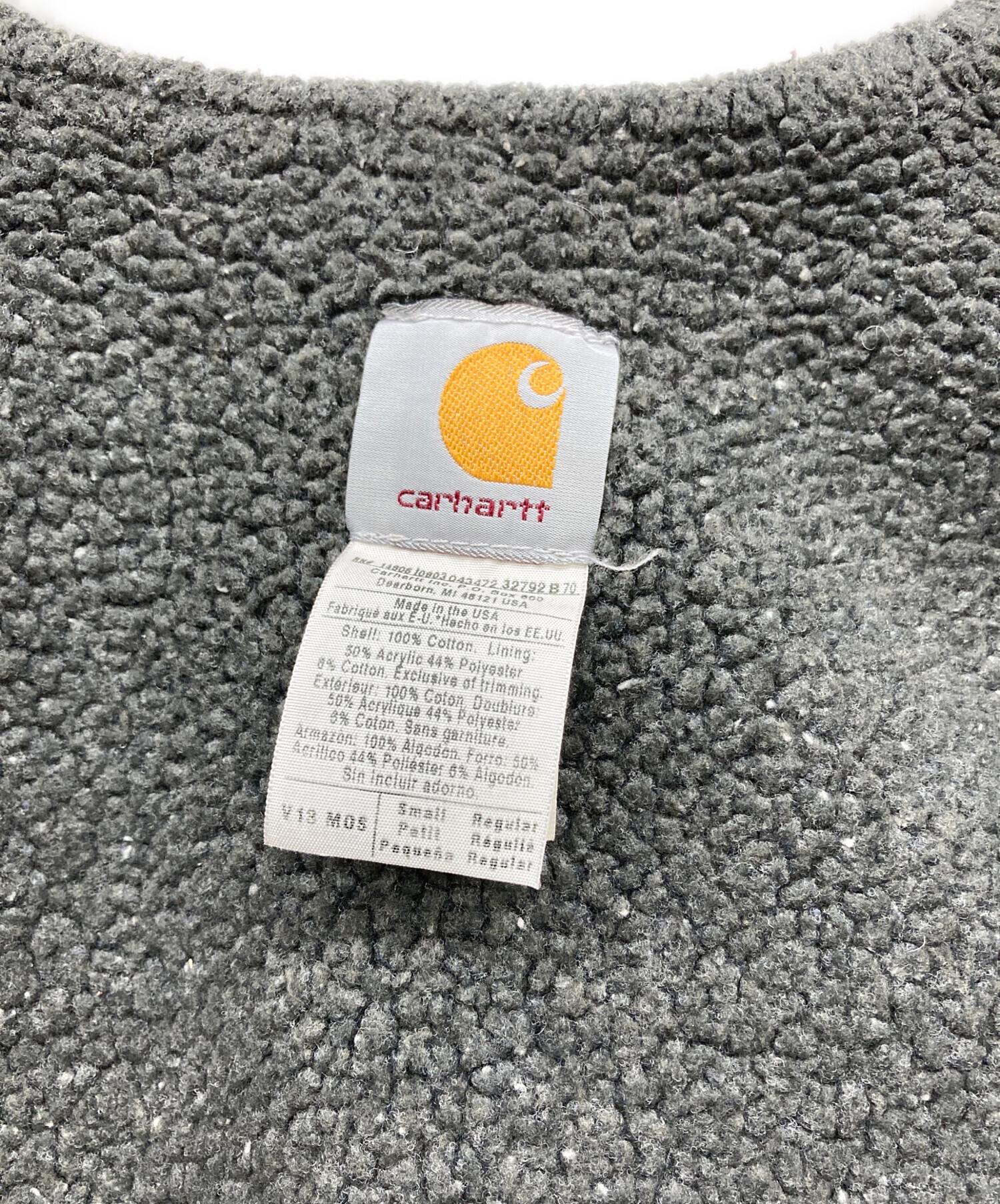 中古・古着通販】CarHartt (カーハート) ダックベスト モスグリーン