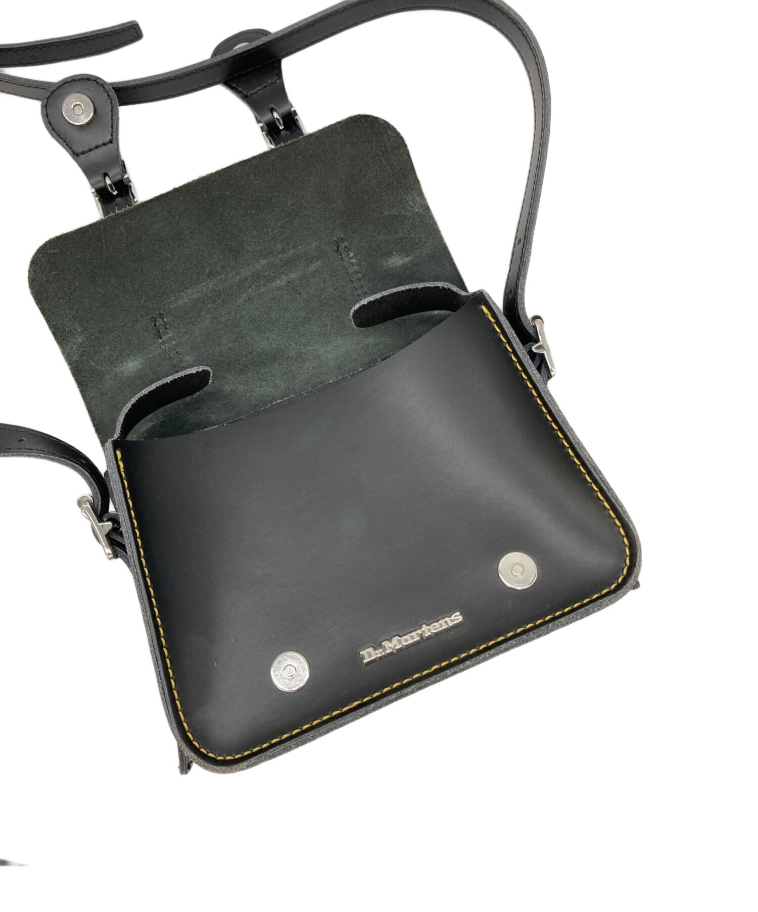 ［ほぼ未使用品］Dr. Martens ブラックショルダーバッグ 中古・古着通販】Dr.Martens (ドクターマーチン) ショルダーバッグ