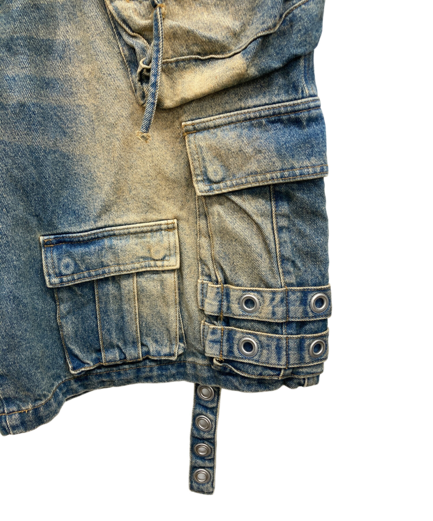 中古・古着通販】BREATH (ブレス) DAMAGE CARGO BIG SHORTS インディゴ 