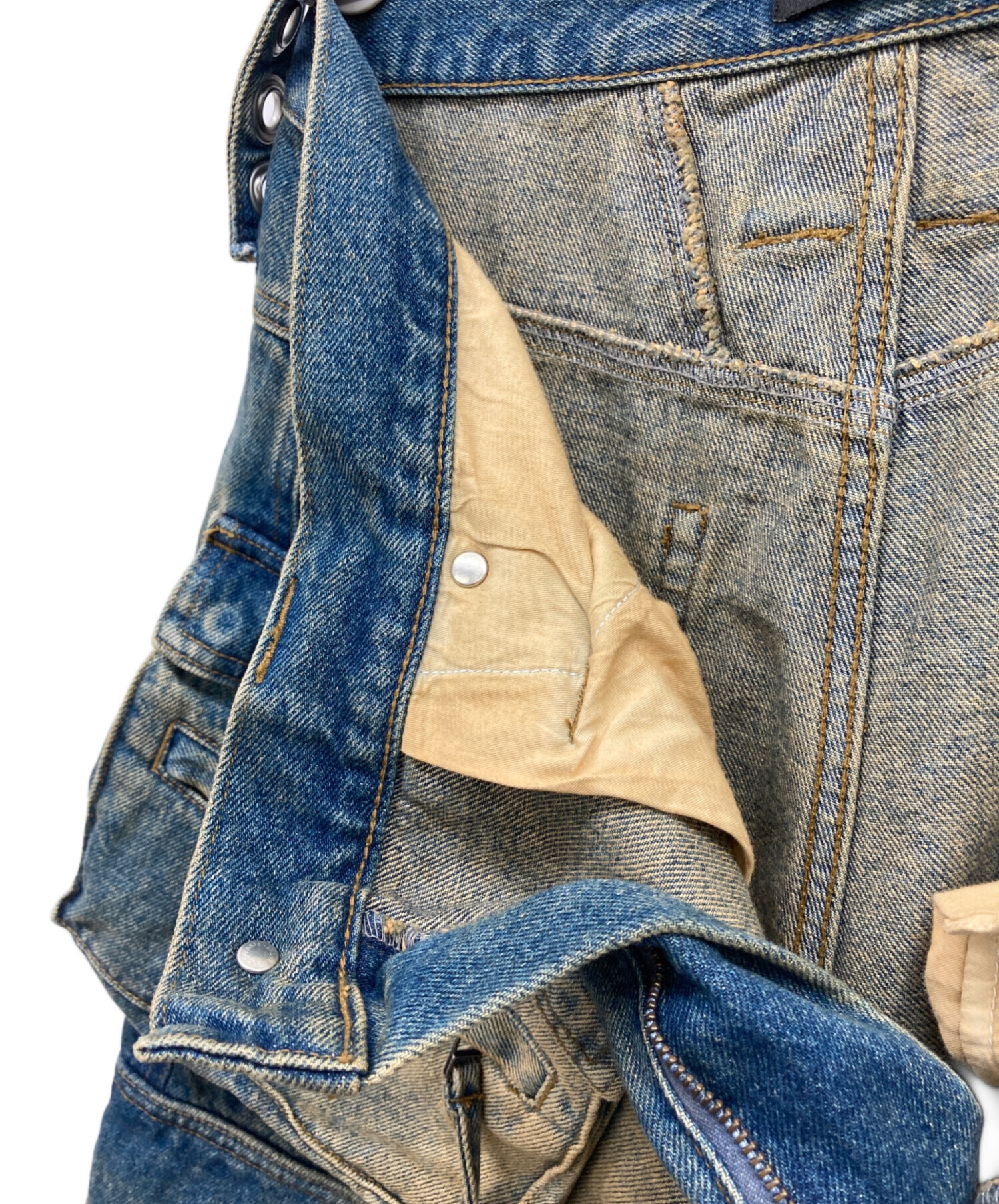 中古・古着通販】BREATH (ブレス) DAMAGE CARGO BIG SHORTS インディゴ 