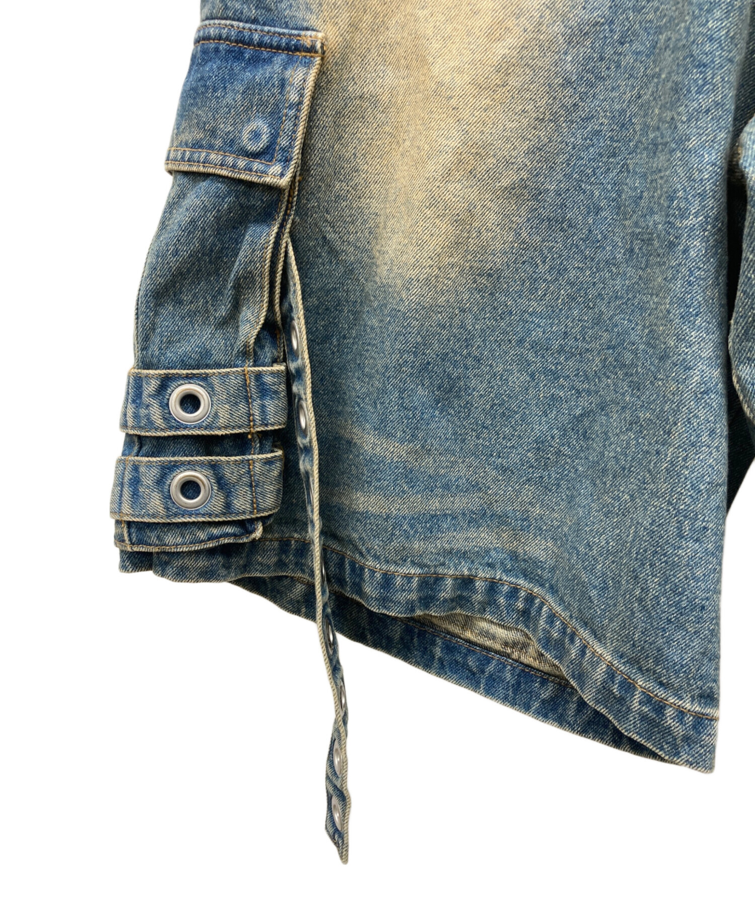 中古・古着通販】BREATH (ブレス) DAMAGE CARGO BIG SHORTS インディゴ