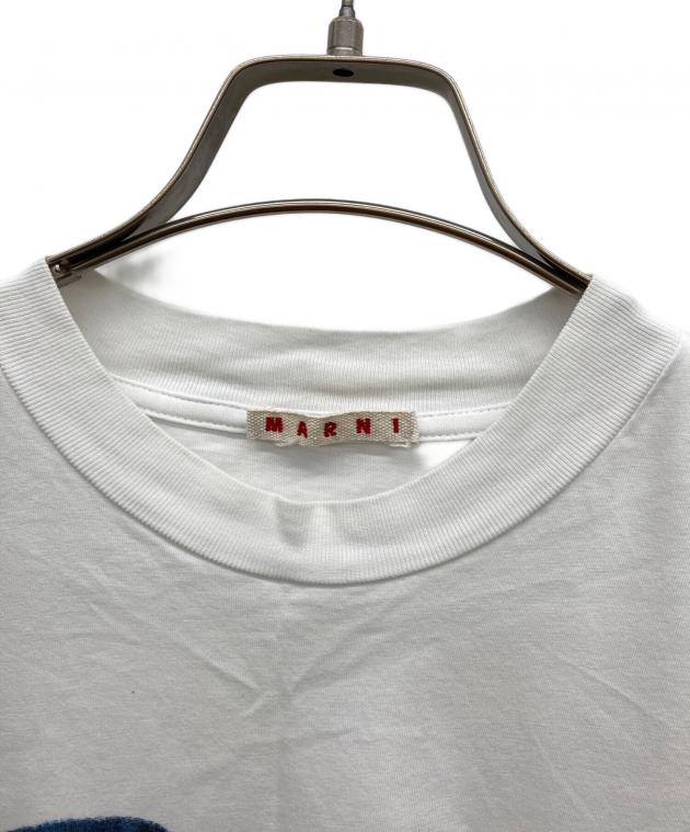中古・古着通販】MARNI (マルニ) ドリッピングロゴTシャツ ホワイト