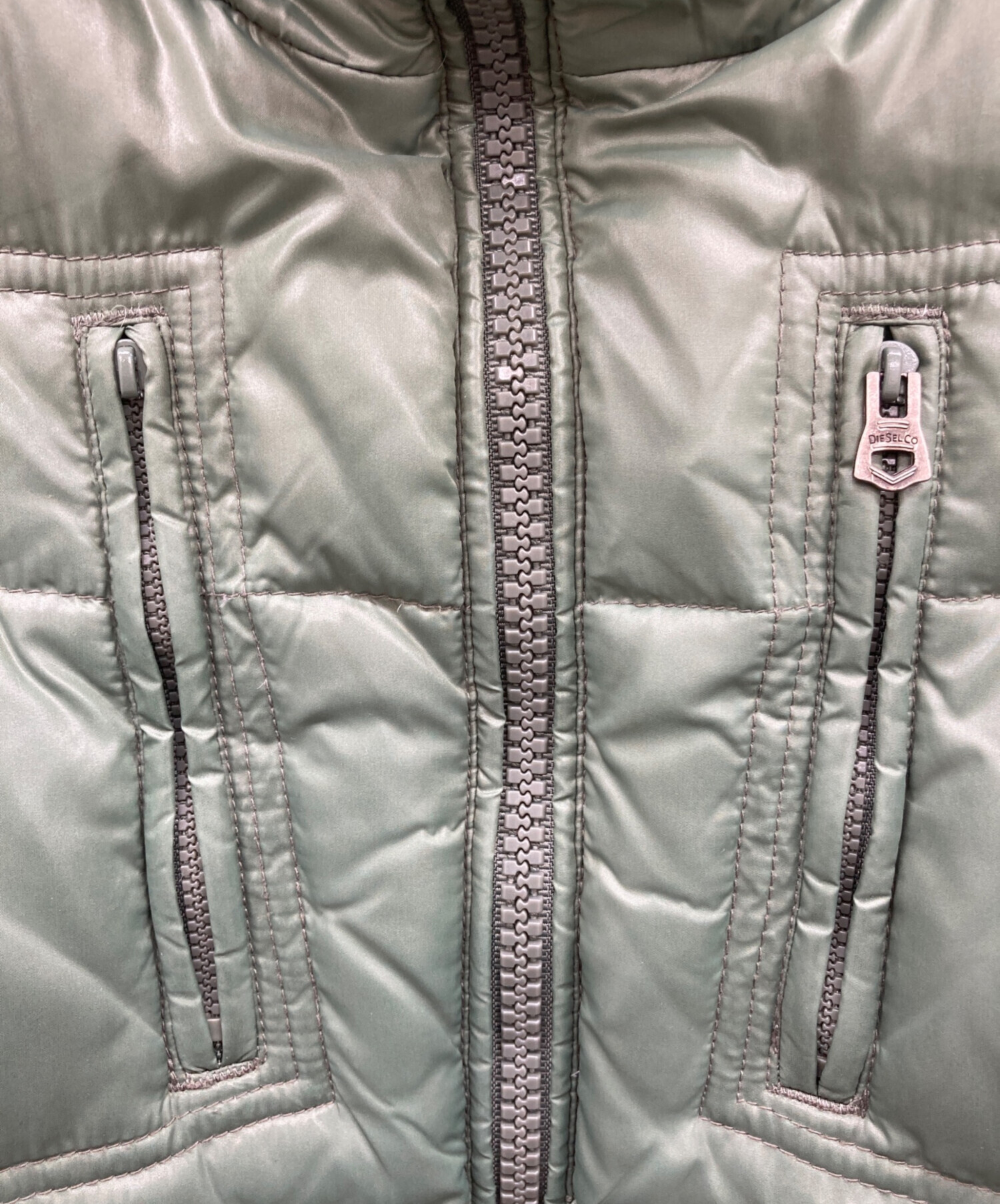 中古・古着通販】DIESEL (ディーゼル) ダウンジャケット グリーン