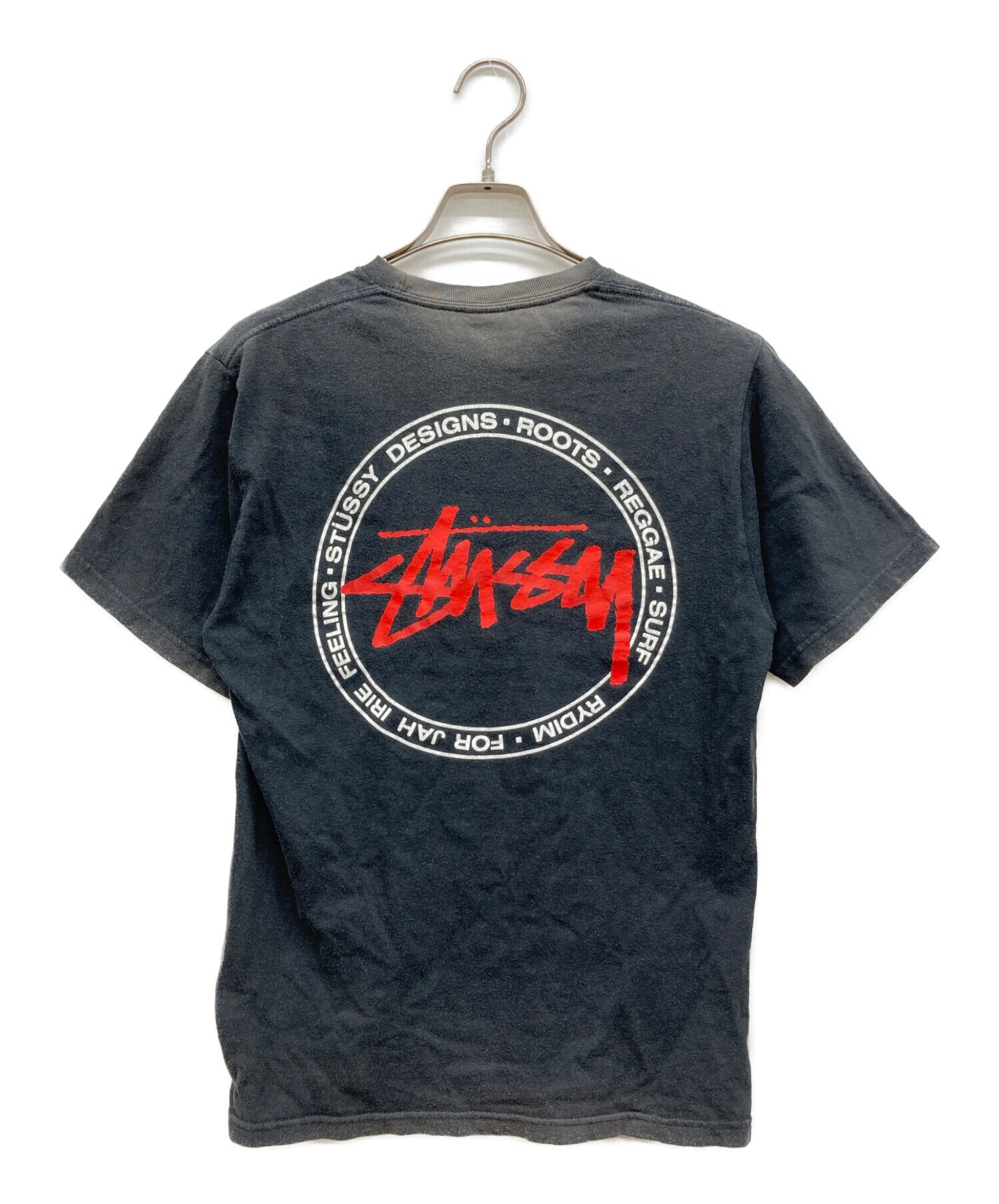 中古・古着通販】stussy (ステューシー) 半袖Tシャツ ブラック サイズ 