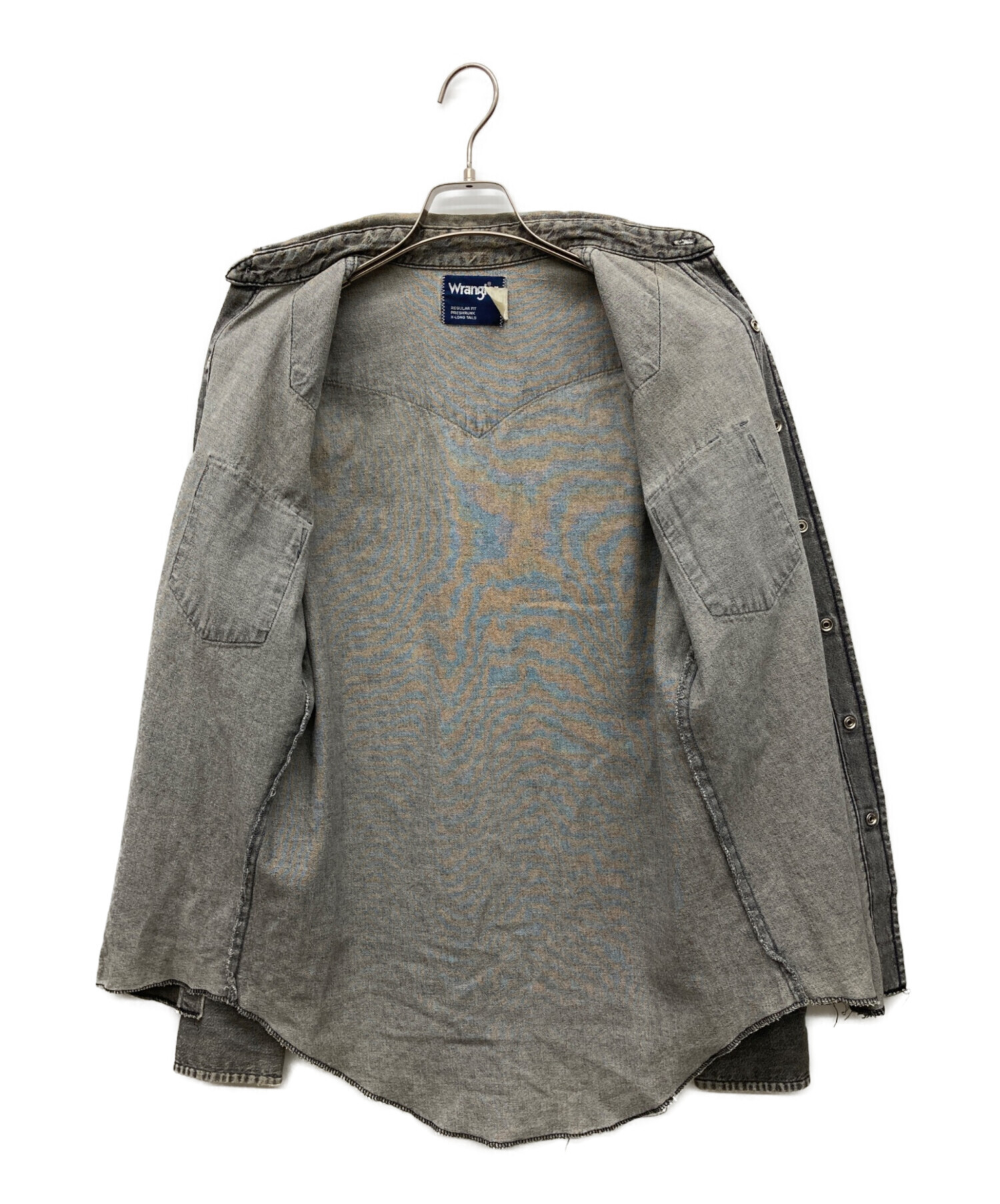 中古・古着通販】Wrangler (ラングラー) 先染めブラックデニム