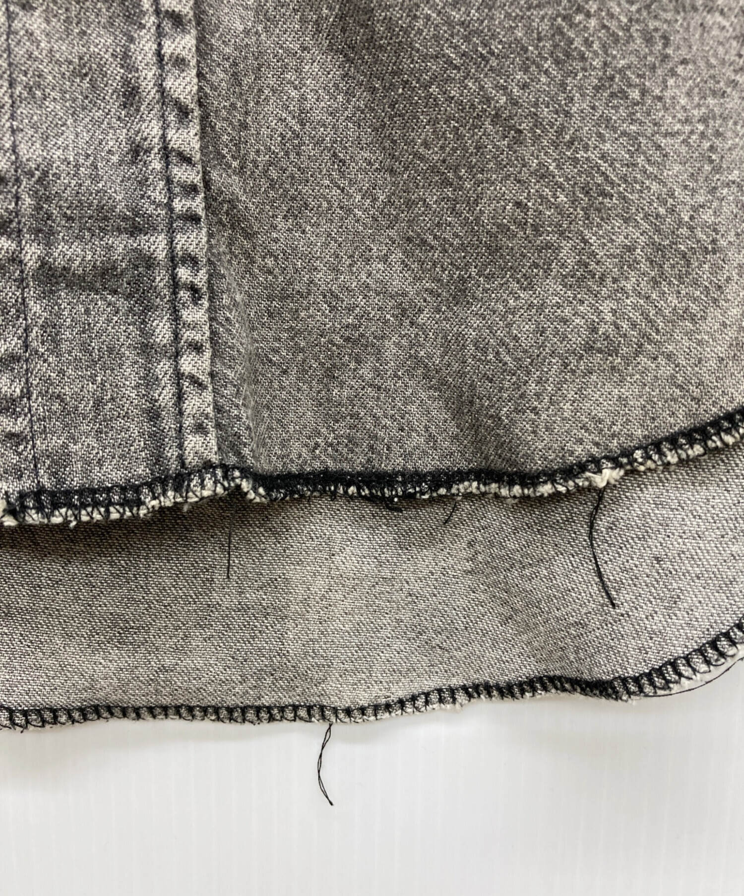 中古・古着通販】Wrangler (ラングラー) 先染めブラックデニム