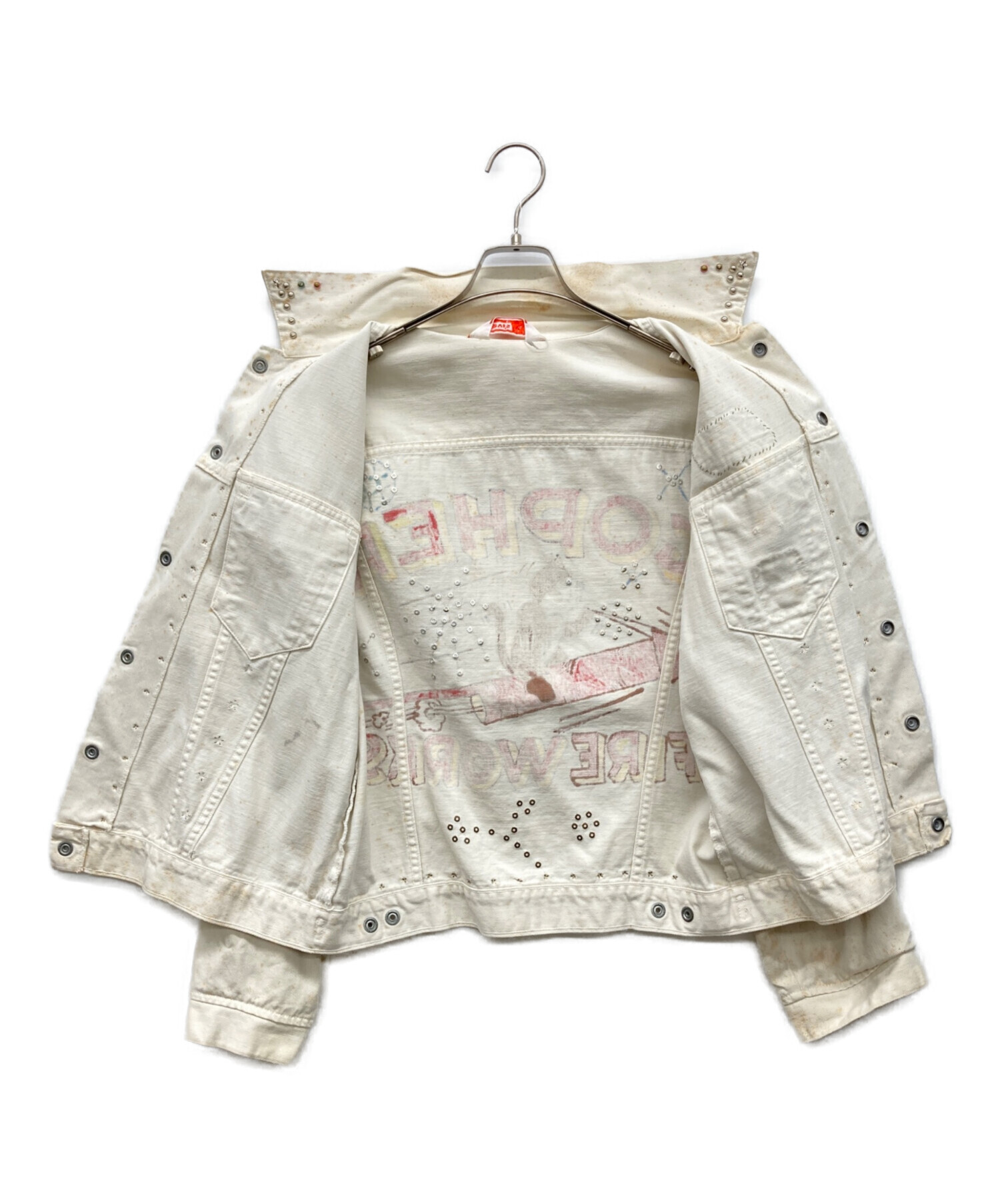 中古・古着通販】LEVI'S (リーバイス) デニムジャケット ホワイト