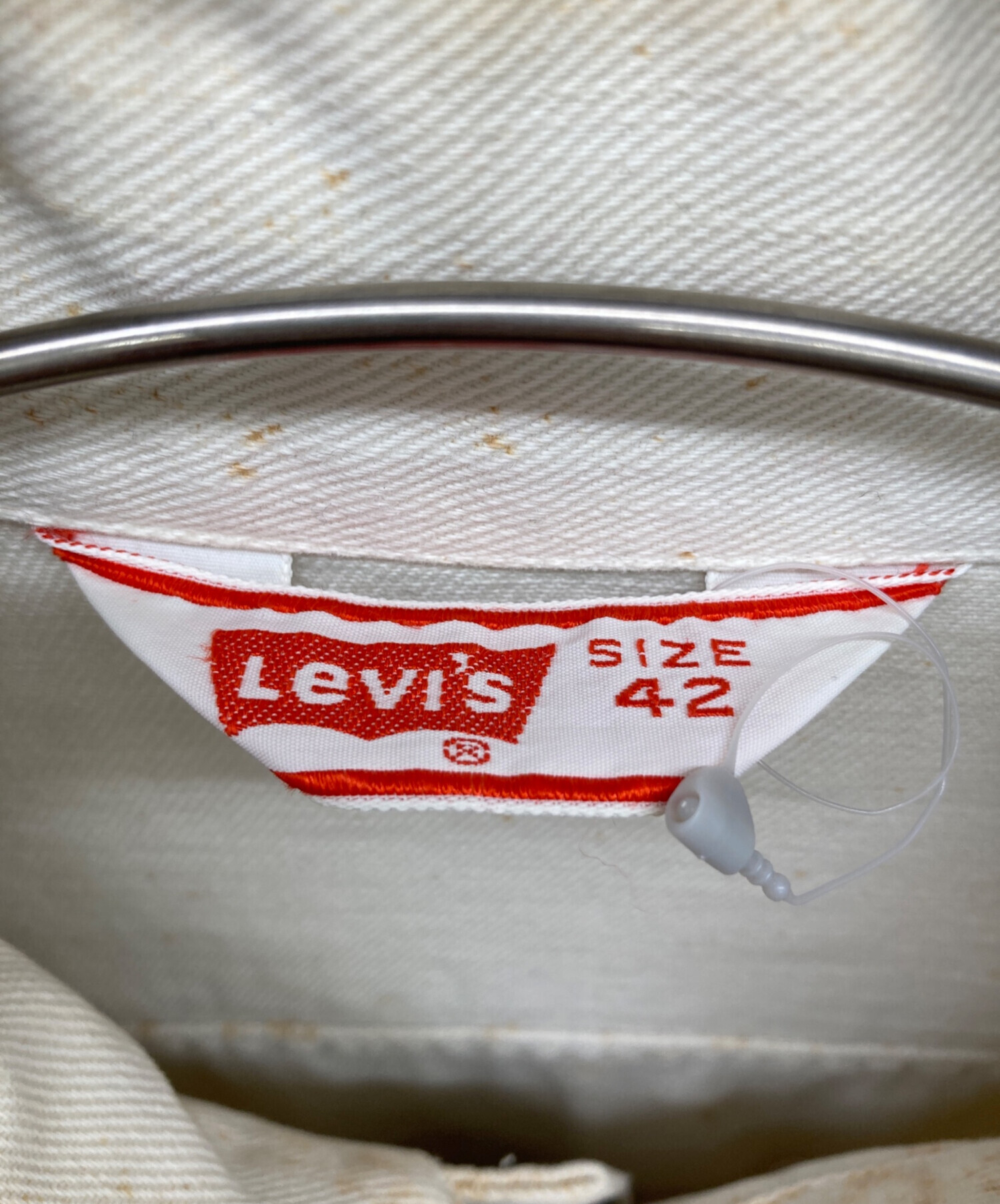 中古・古着通販】LEVI'S (リーバイス) デニムジャケット ホワイト