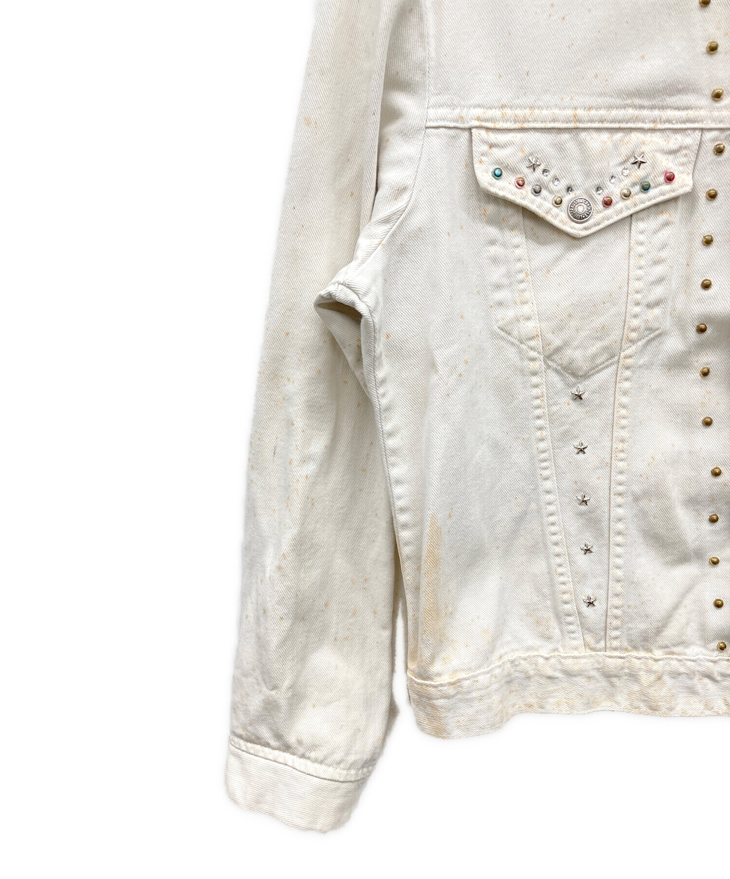 中古・古着通販】LEVI'S (リーバイス) デニムジャケット ホワイト