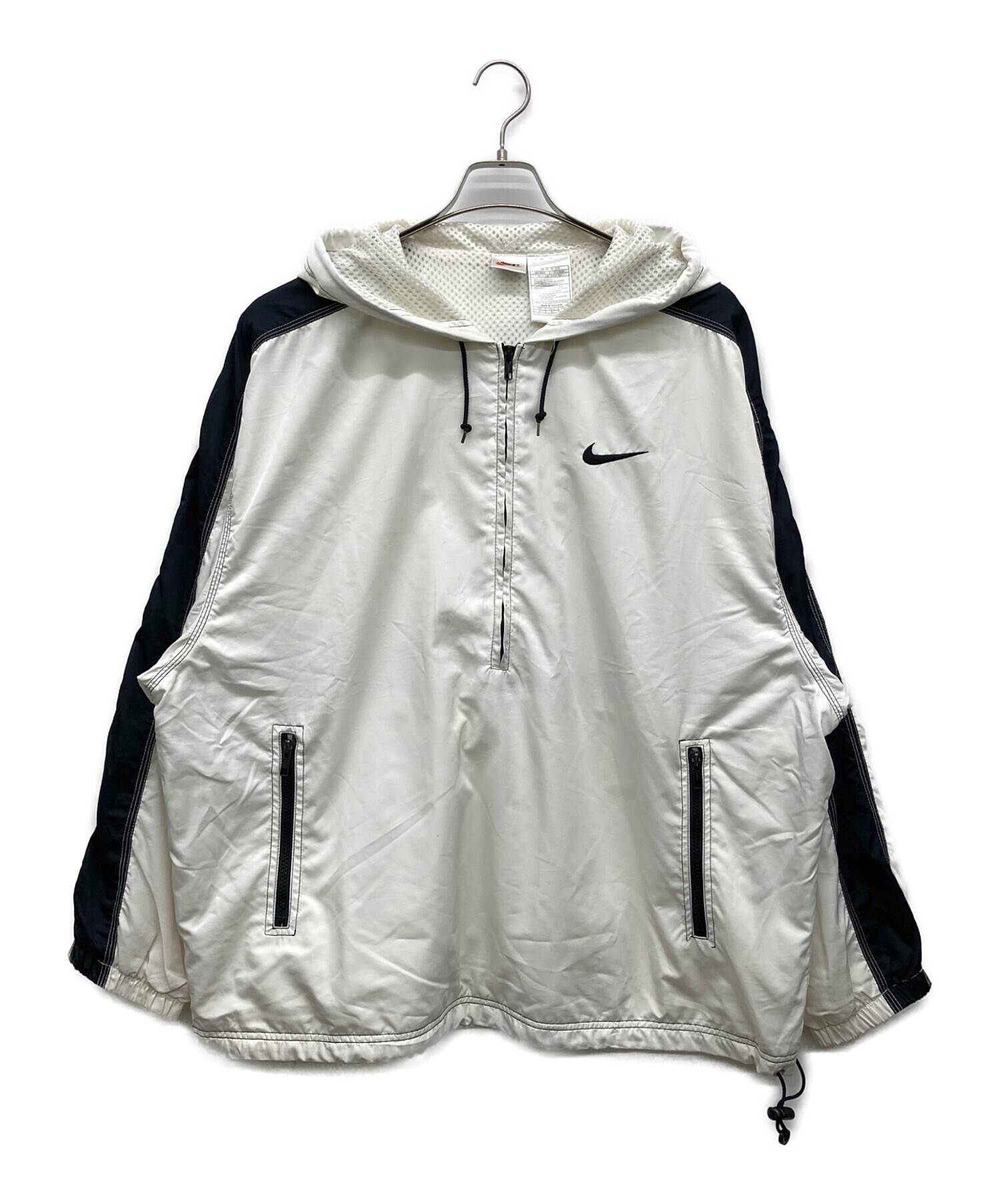 中古・古着通販】NIKE (ナイキ) アノラックパーカー ホワイト サイズ:M