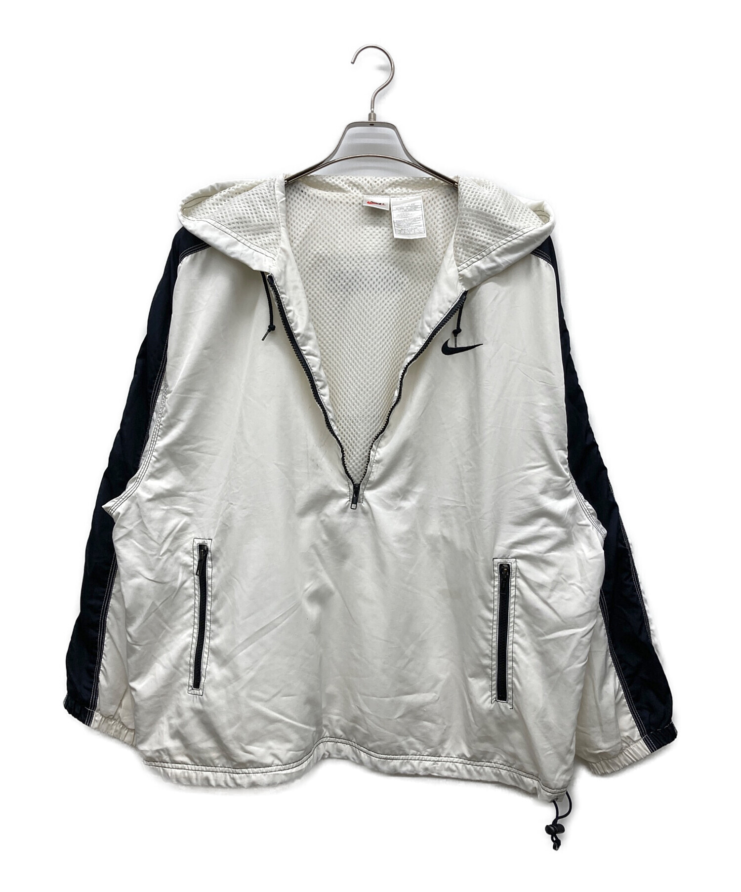 Nike Anorak White ナイキアノラック白(US)Lサイズ 中古・古着通販】NIKE (ナイキ) アノラックパーカー ホワイト サイズ:M