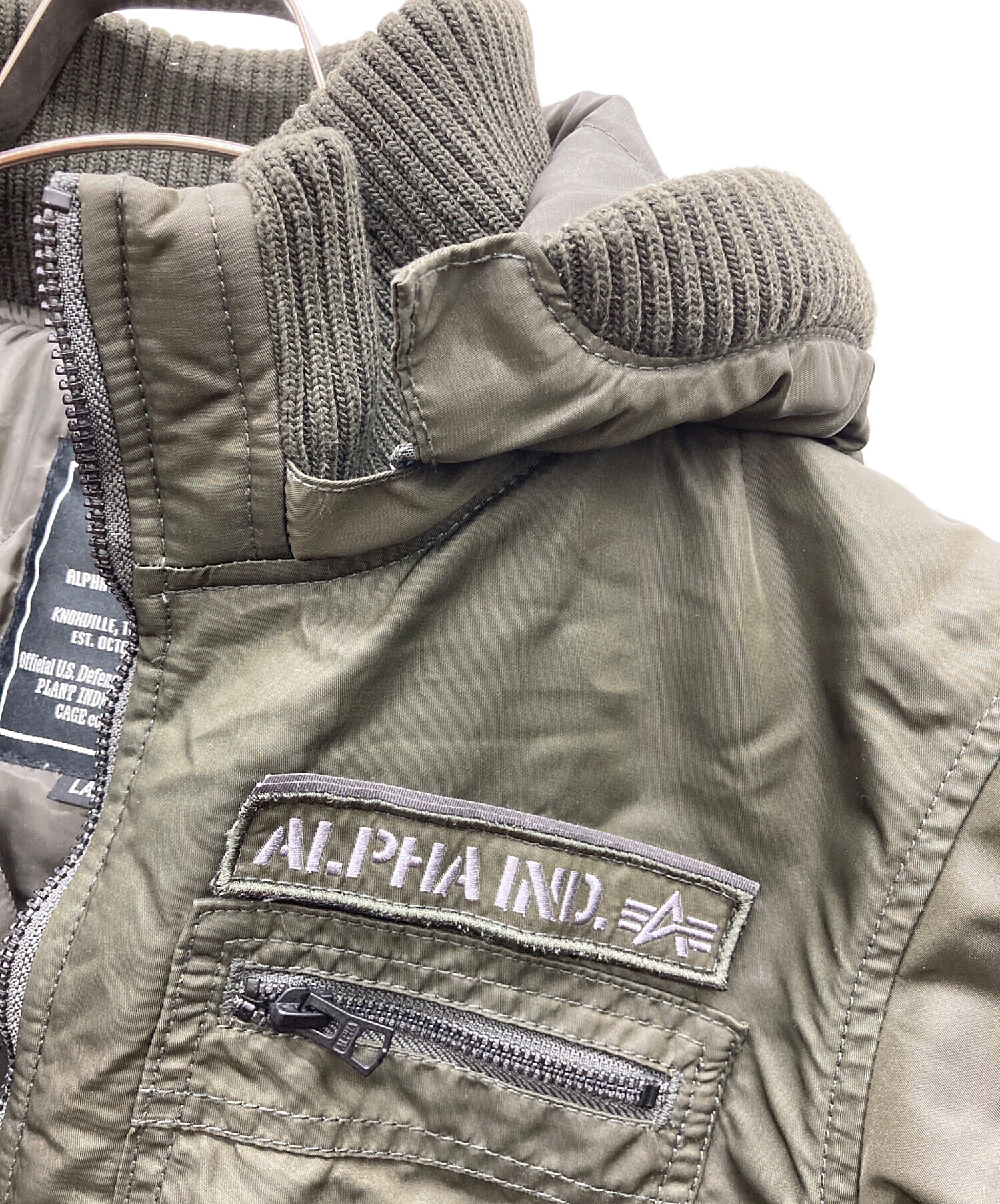 中古・古着通販】ALPHA (アルファ) ミリタリージャケット カーキ