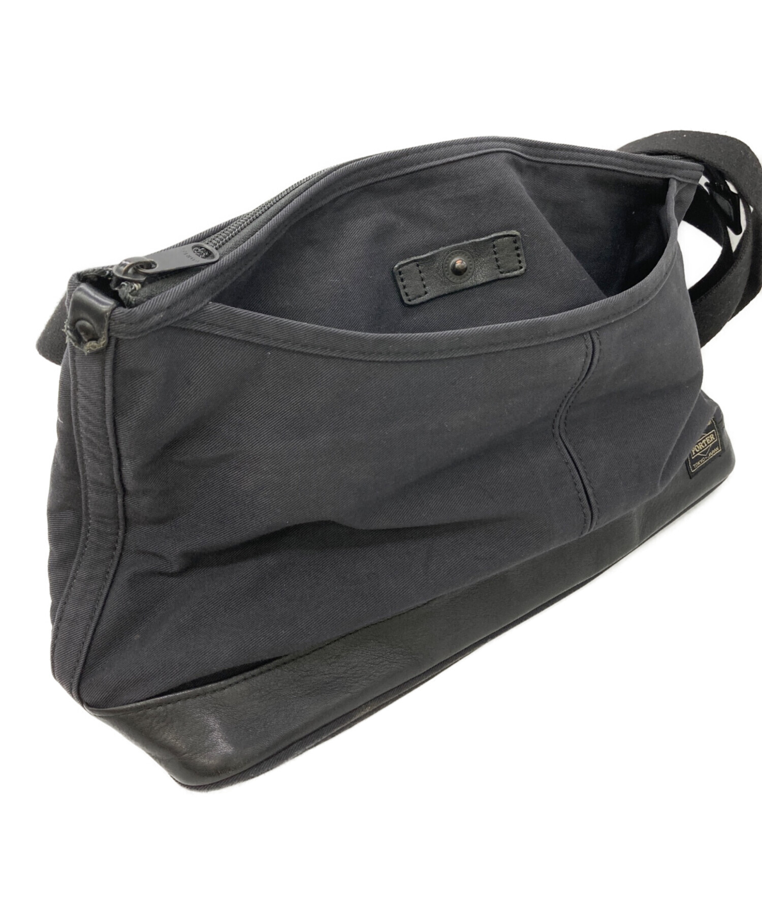【中古】ポーター PORTER ショルダーバッグ M70817-4 中古・古着通販】PORTER (ポーター) ショルダーバッグ ブラック