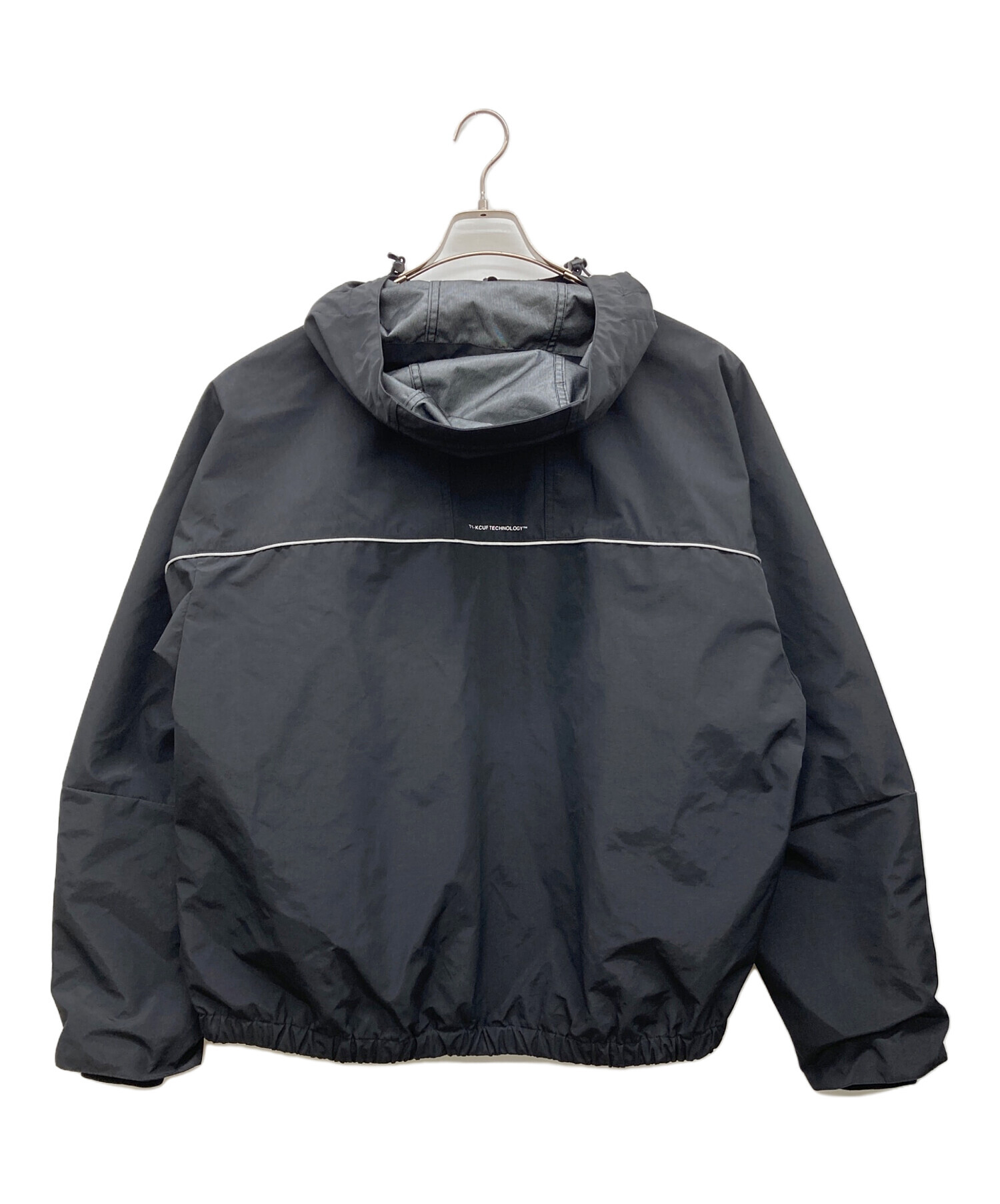 中古・古着通販】HUF (ハフ) GUIDE SHELL JACKET ブラック サイズ:L