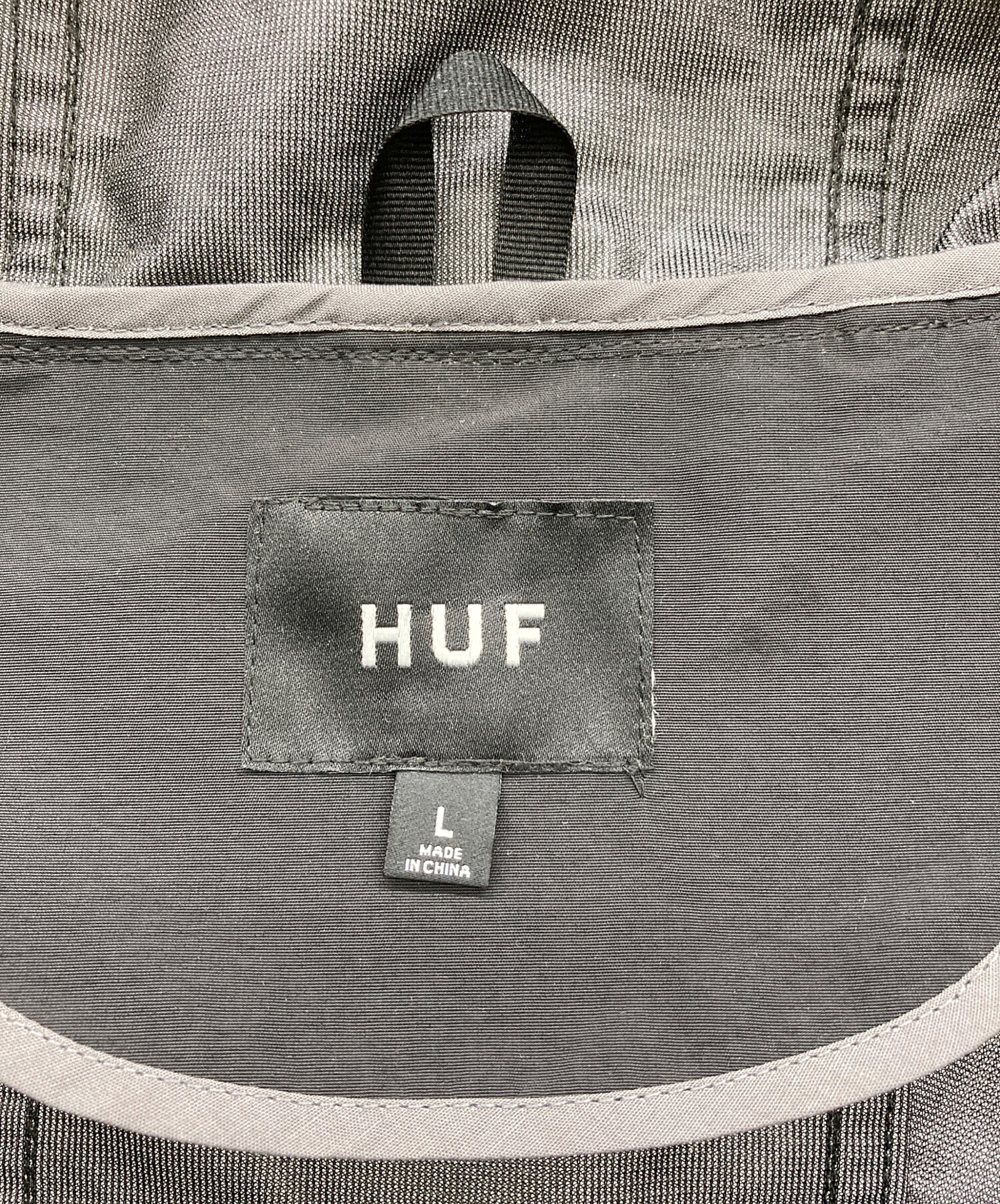中古・古着通販】HUF (ハフ) GUIDE SHELL JACKET ブラック サイズ:L
