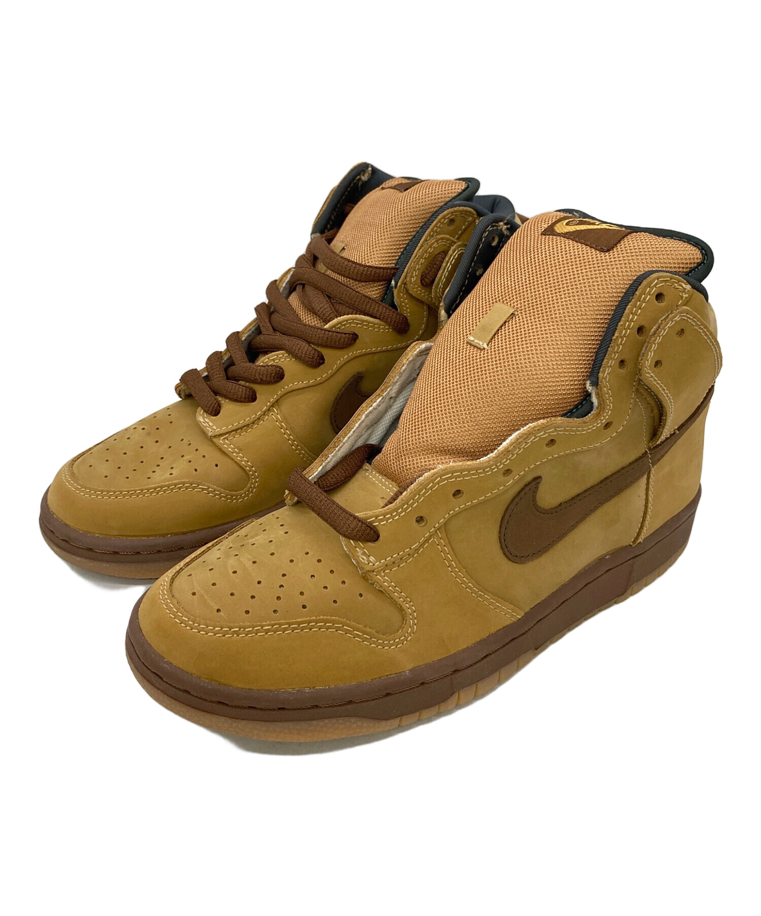 中古・古着通販】NIKE (ナイキ) ハイカットスニーカー ブラウン サイズ 