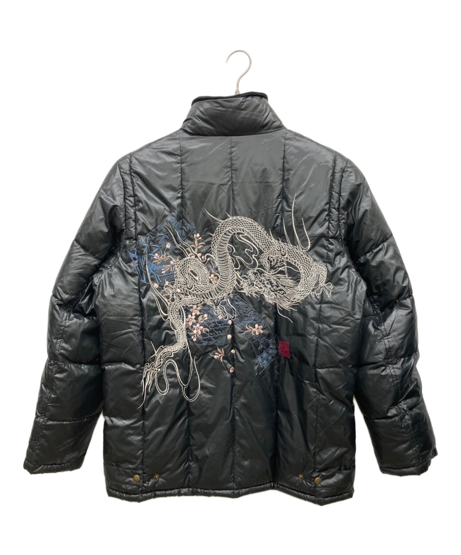 中古・古着通販】絡繰魂 (カラクリダマシイ) 和柄ダウンジャケット