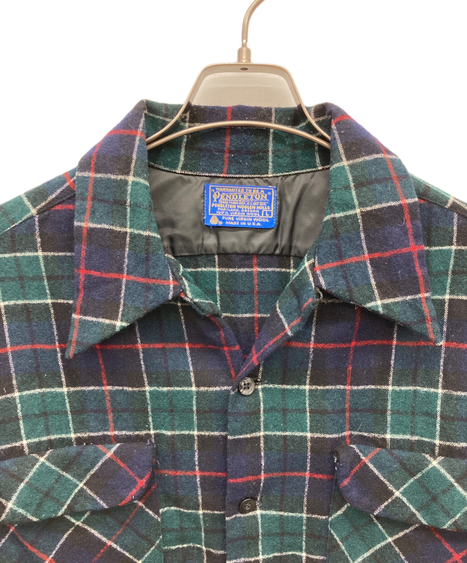 pendleton 70s シャツ　デッドストック　L 中古・古着通販】PENDLETON (ペンドルトン) 70s ボードシャツ グリーン